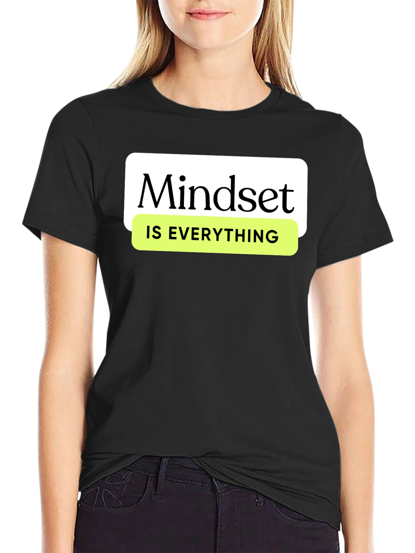 Mindset Is Everything Graphic Tee - Black