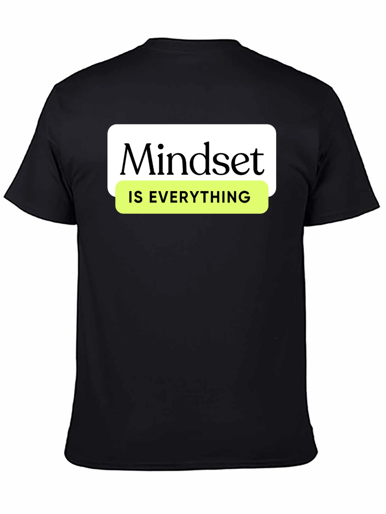Mindset Is Everything Graphic Tee - Black