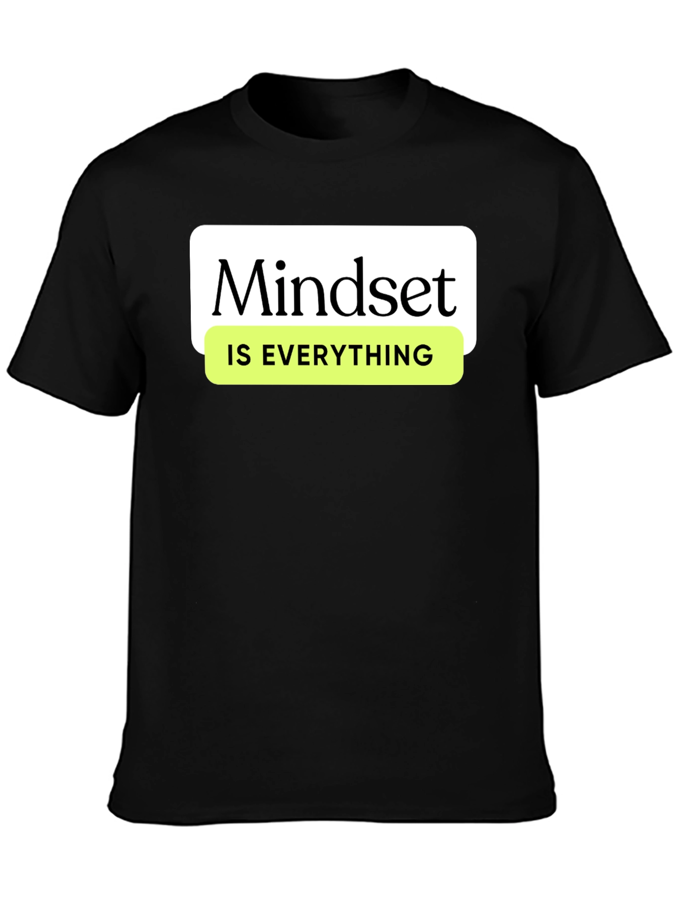 Mindset Is Everything Graphic Tee - Black