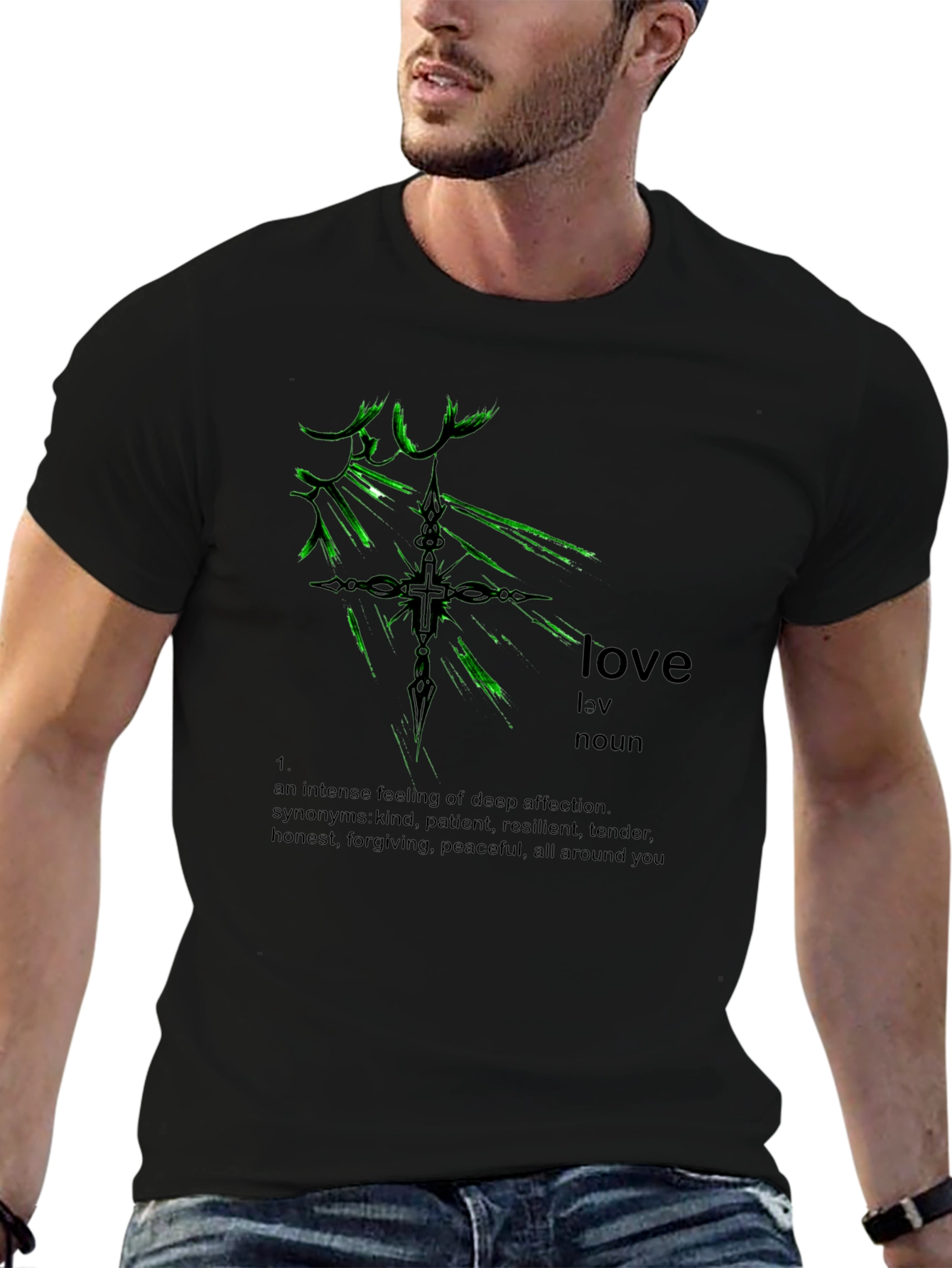 Love Definition Black T-Shirt