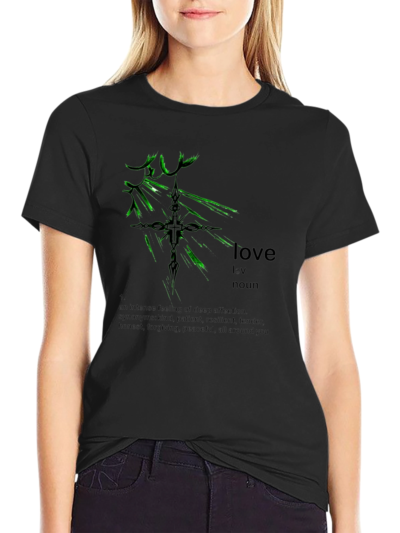 Love Definition Black T-Shirt