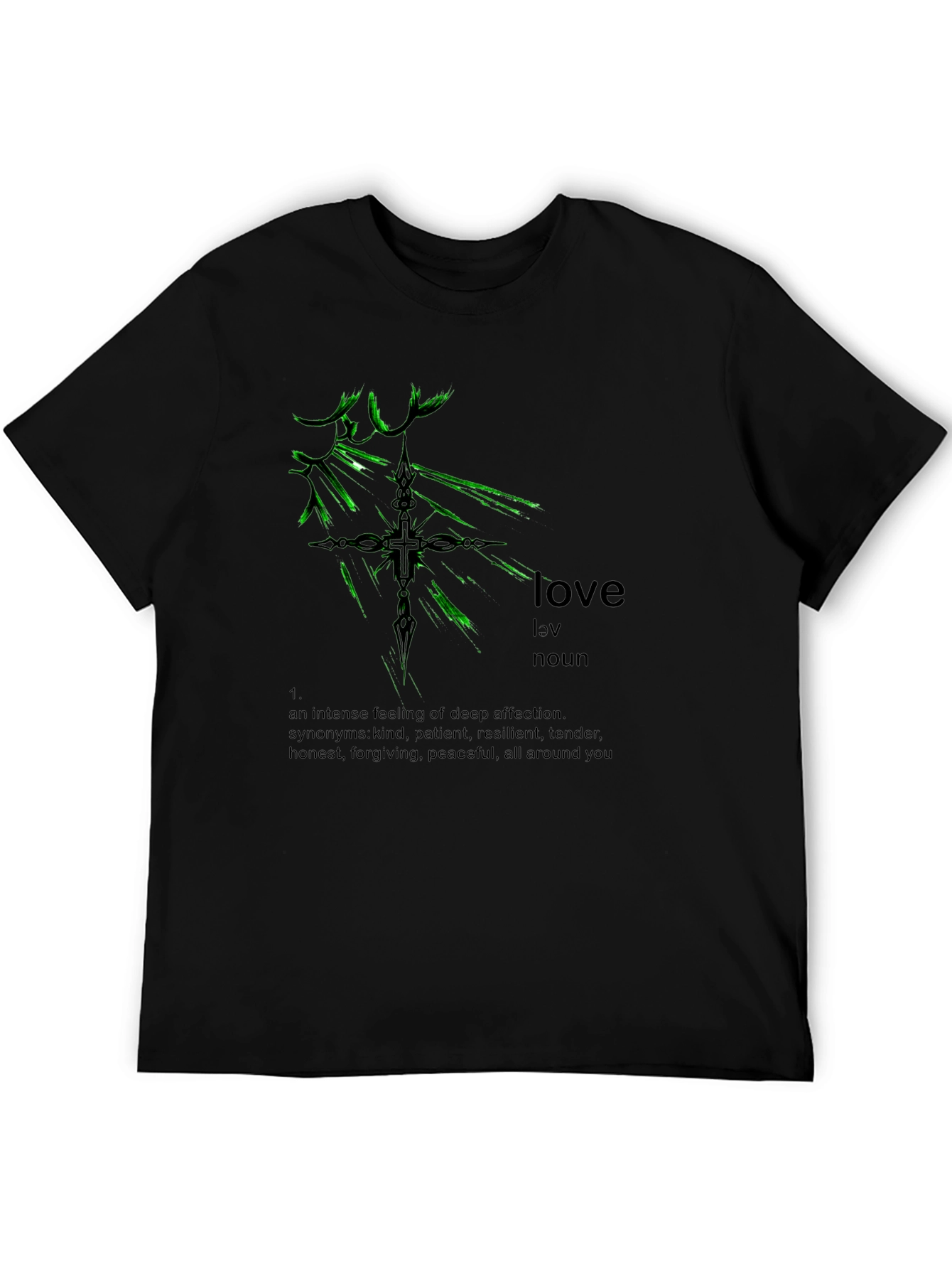 Love Definition Black T-Shirt