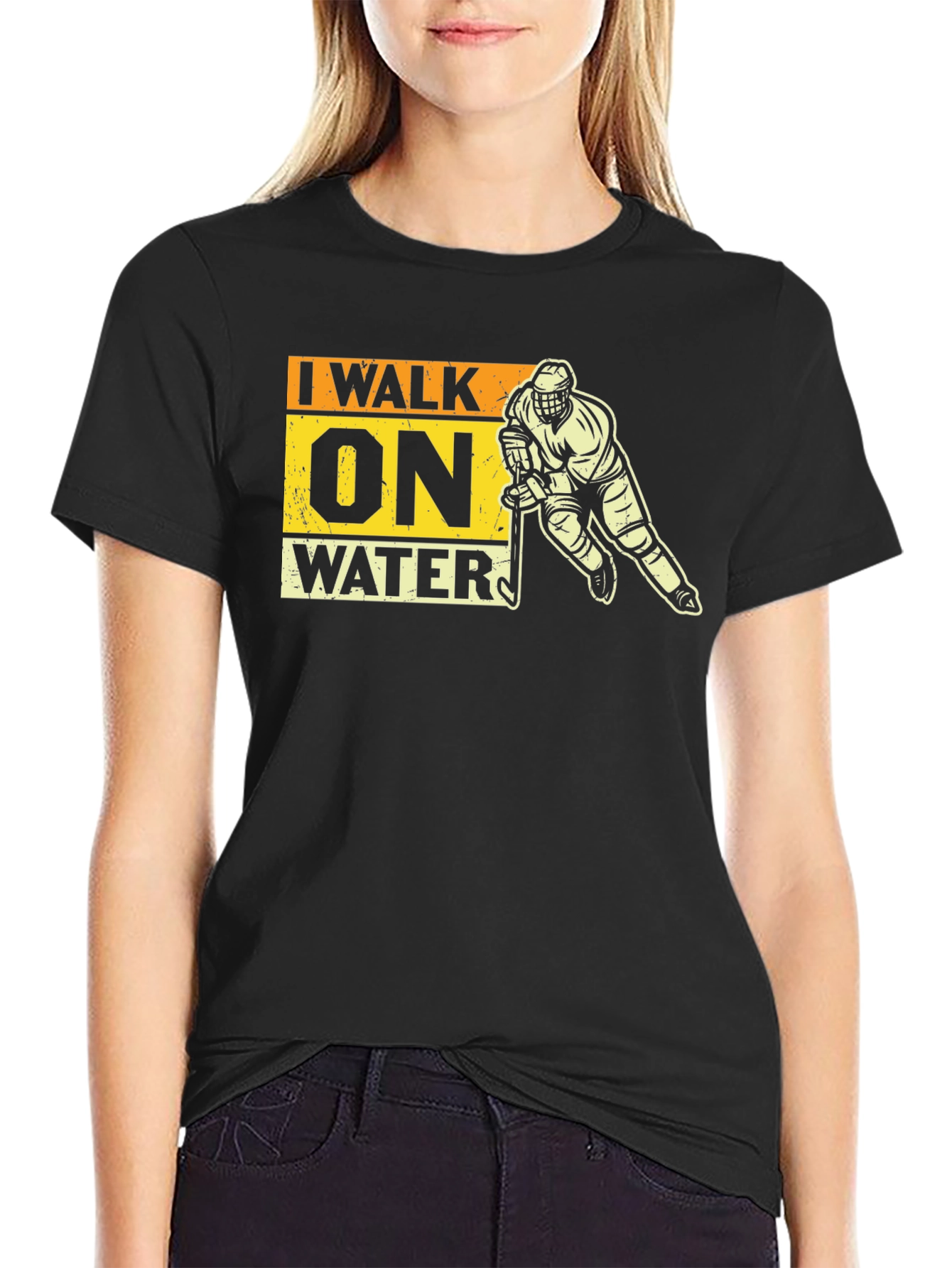 I Walk On Water Hockey T-Shirt