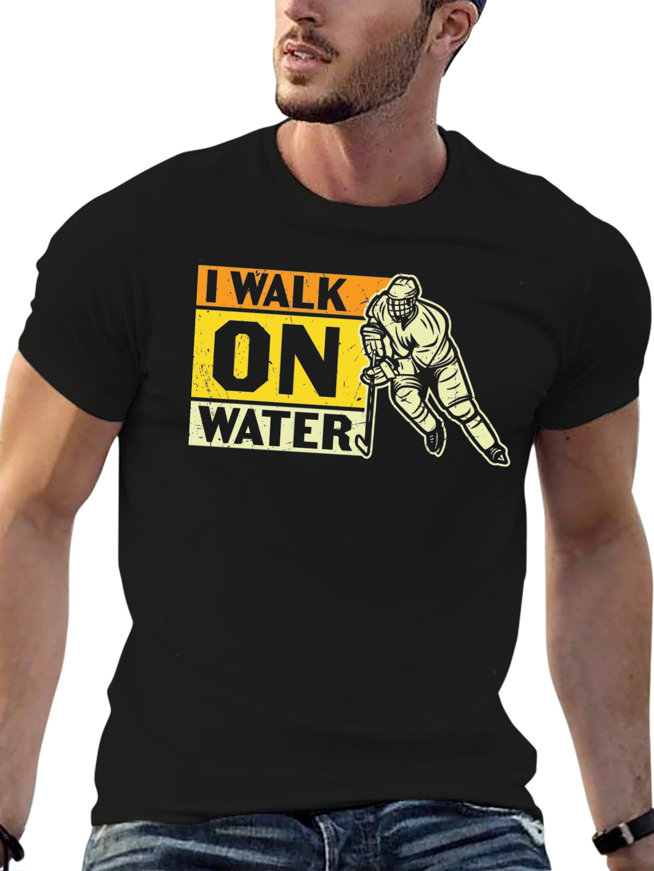 I Walk On Water Hockey T-Shirt
