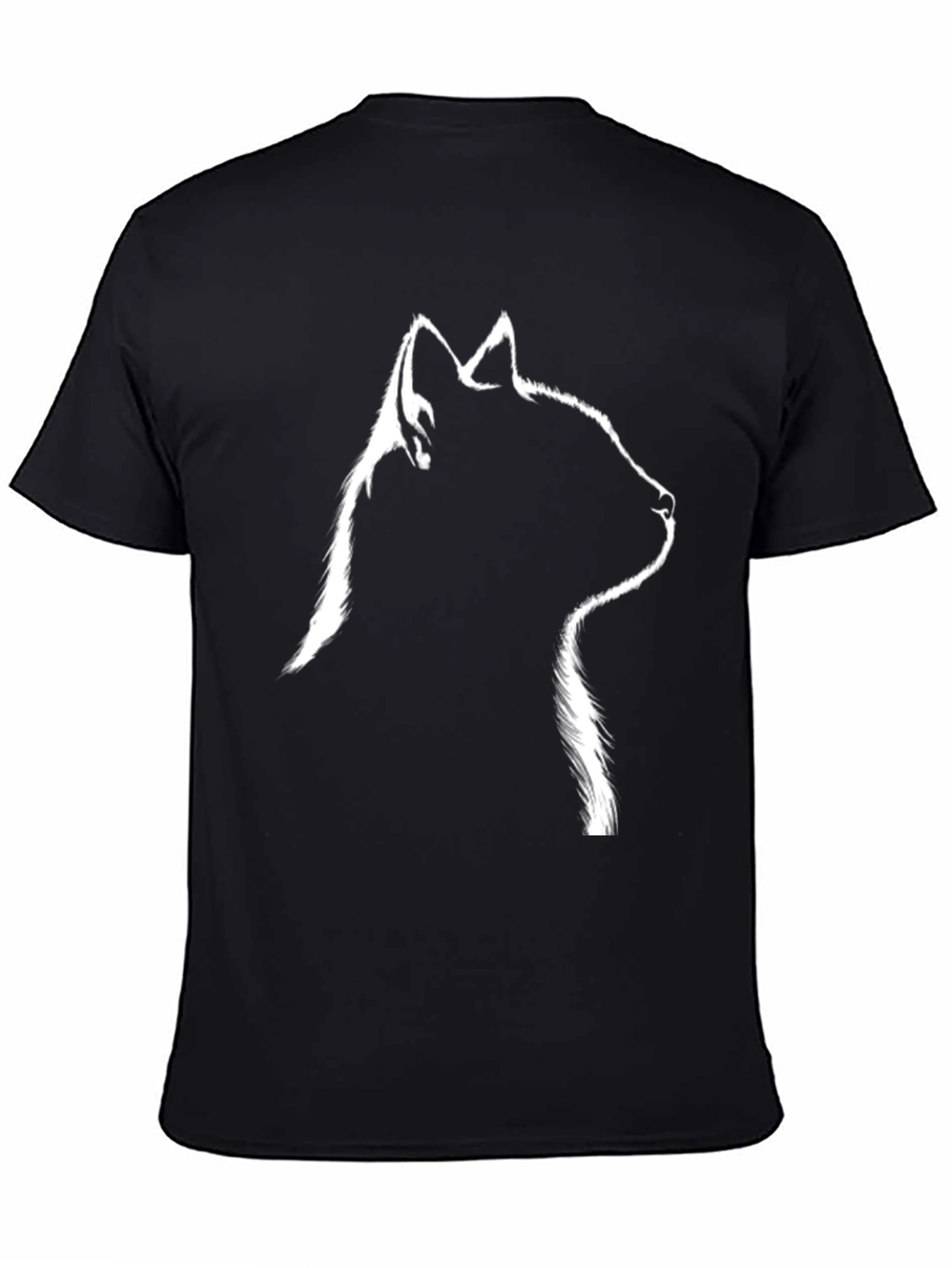 Black Cat Silhouette T-Shirt