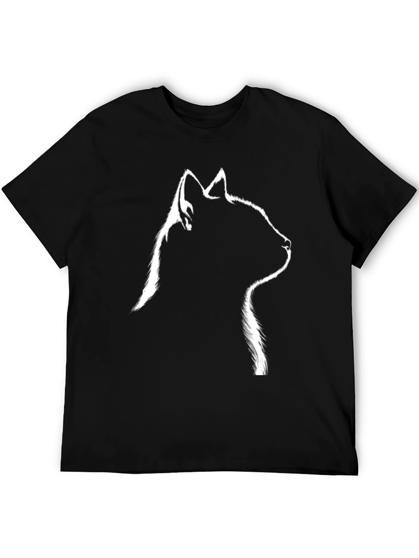 Black Cat Silhouette T-Shirt
