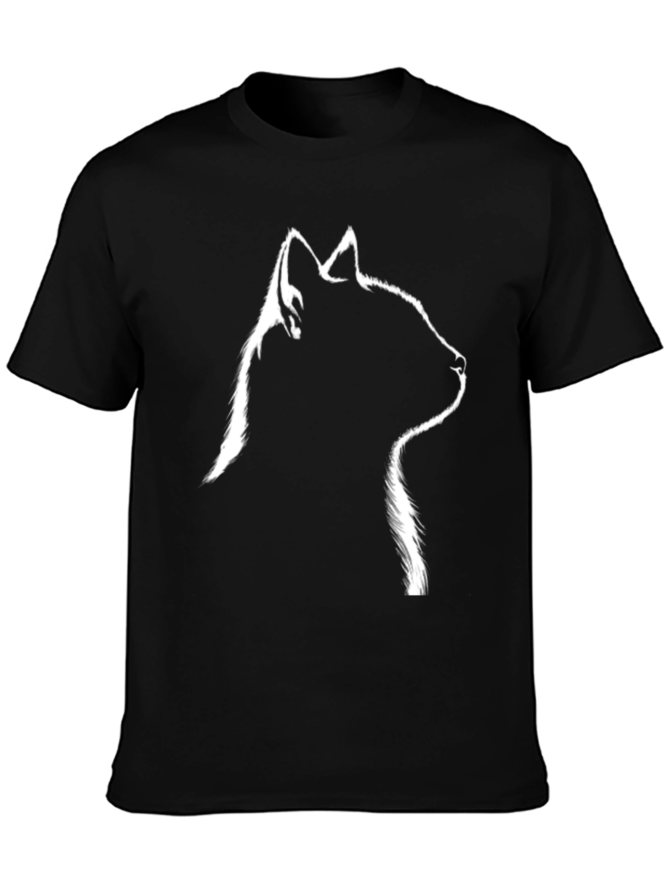 Black Cat Silhouette T-Shirt