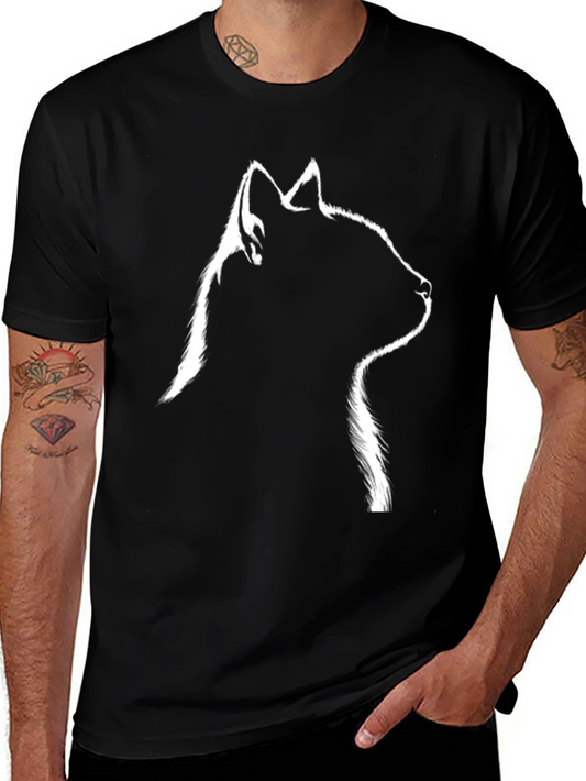 Black Cat Silhouette T-Shirt