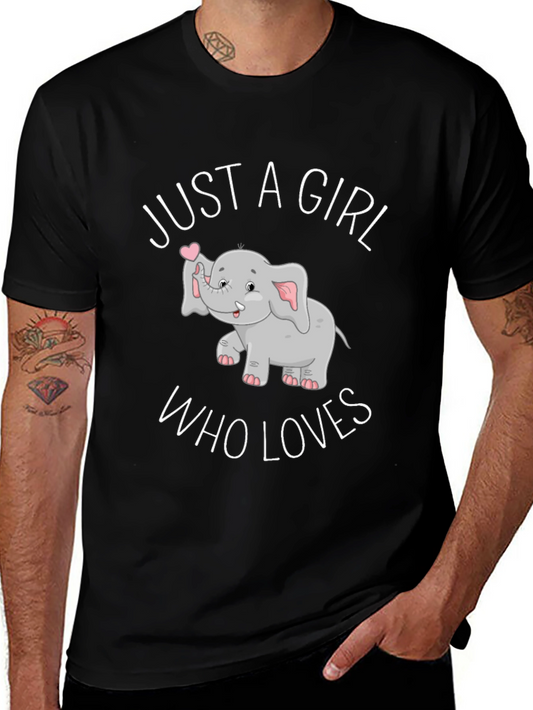 Just A Girl Who Loves Elephants T-Shirt