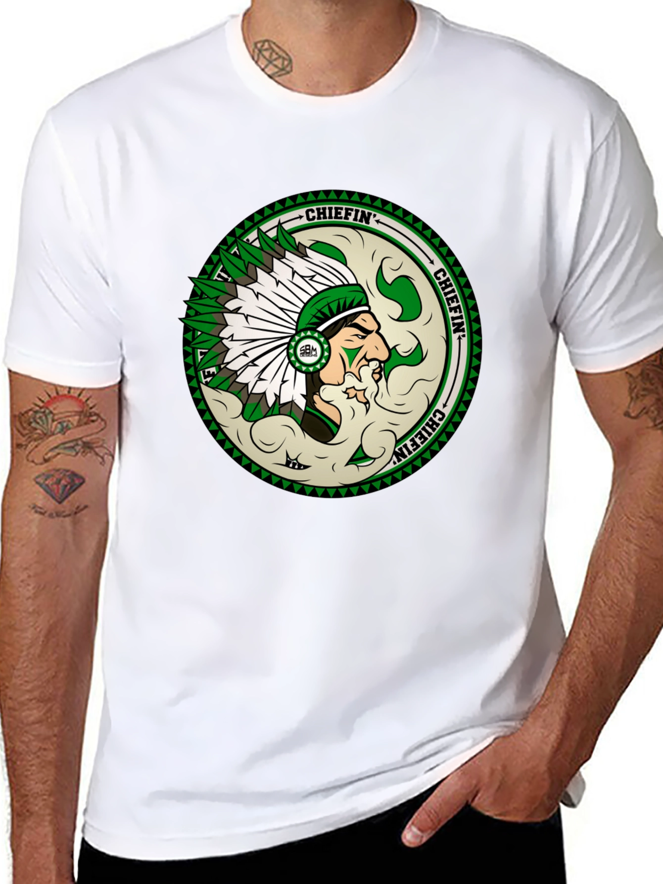 Chiefin T-Shirt - Native American Inspired Design