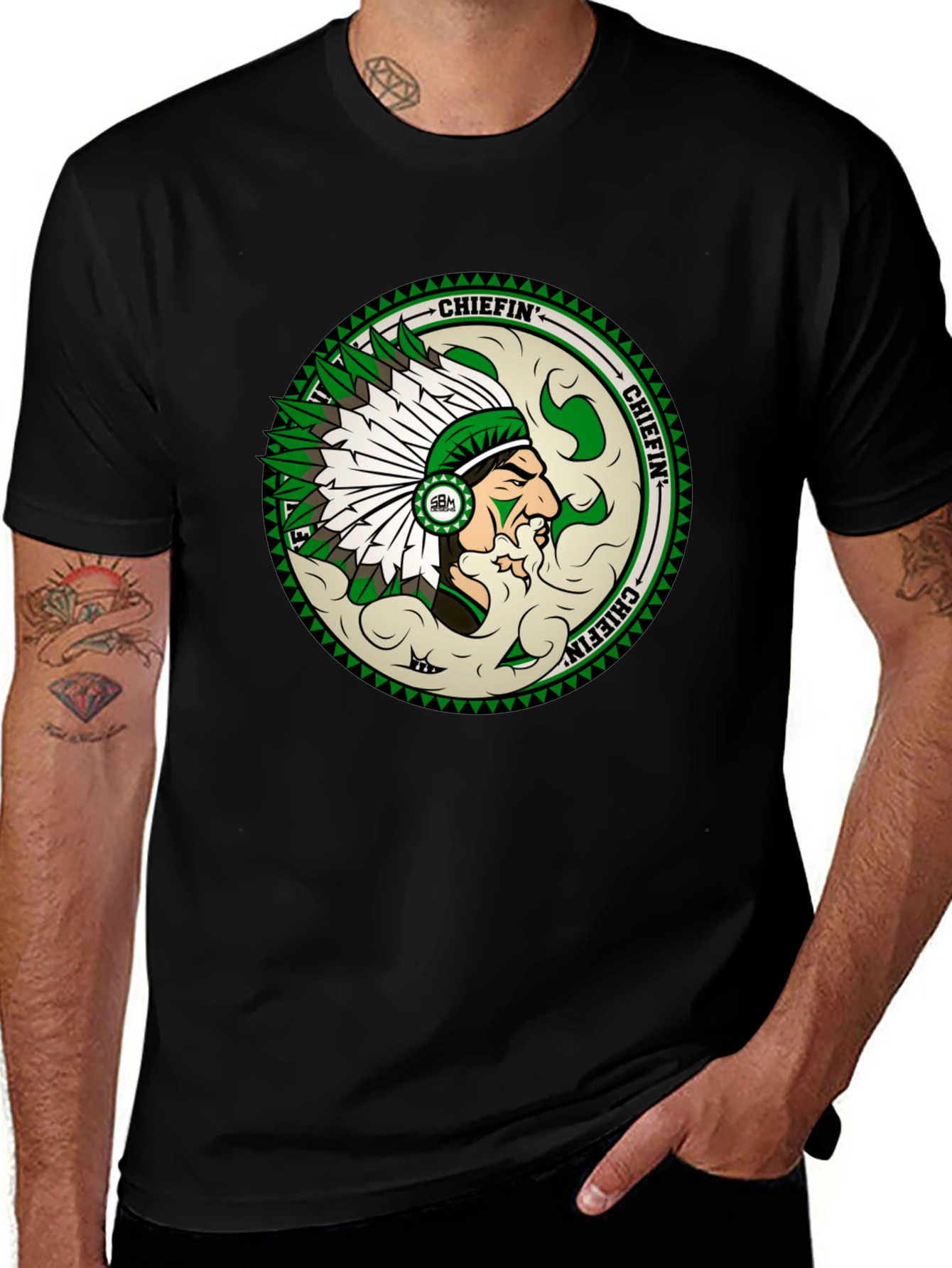 Chiefin T-Shirt - Native American Inspired Design