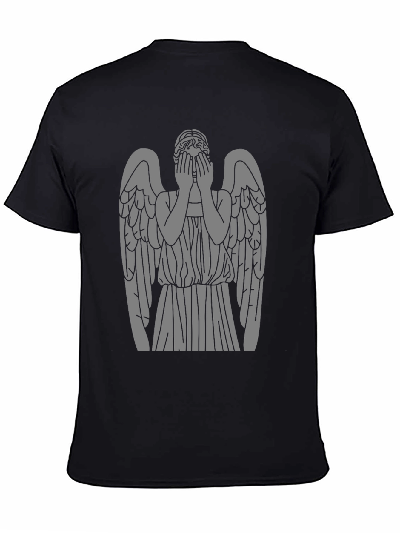 Weeping Angel Graphic T-Shirt - Classic Black Tee