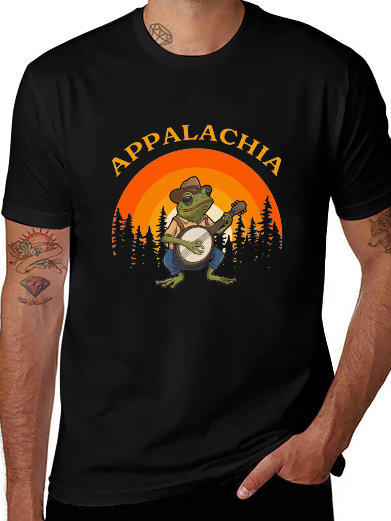 Appalachia Frog Banjo T-Shirt