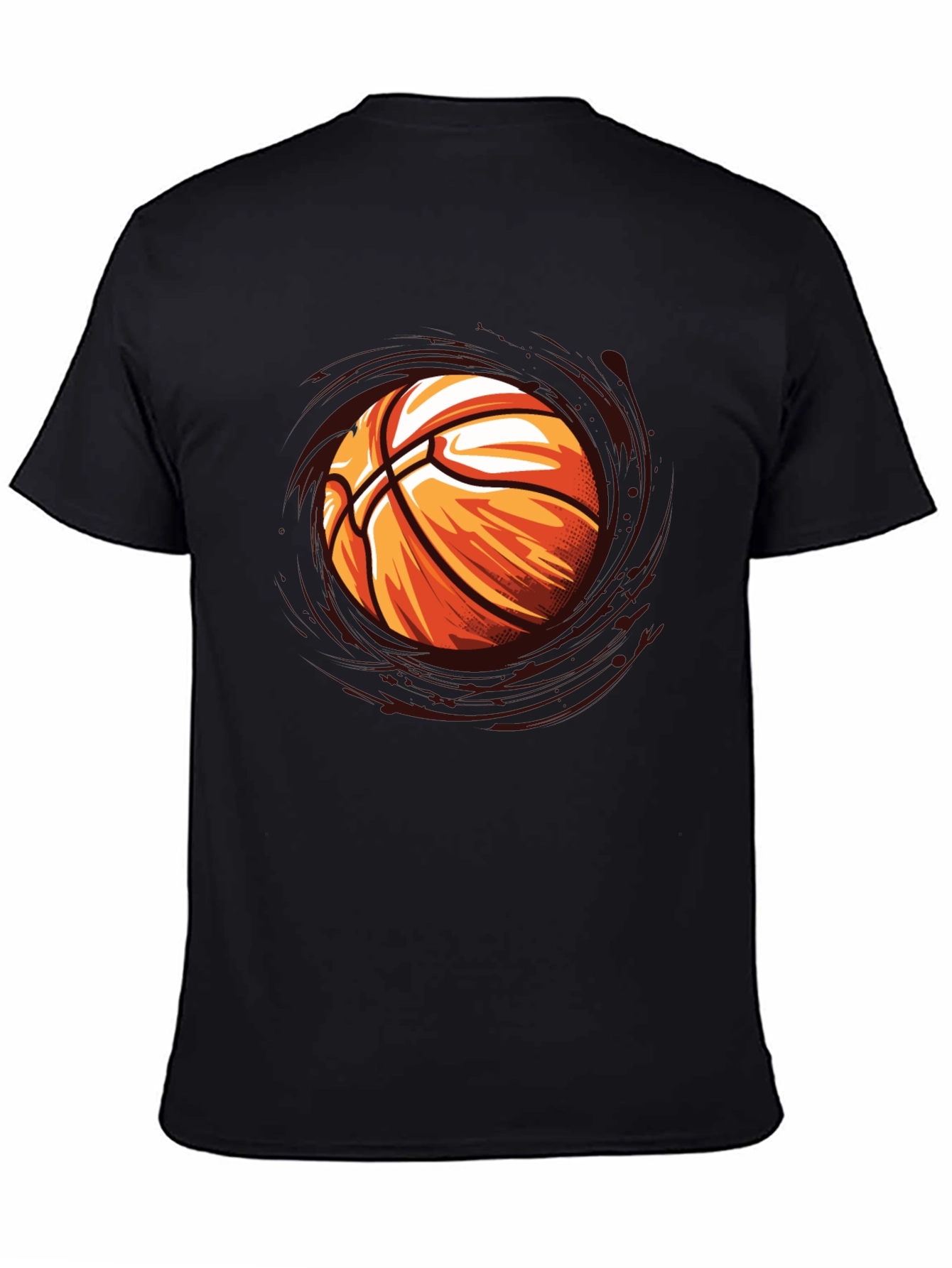 Basketball Graphic Black T-Shirt