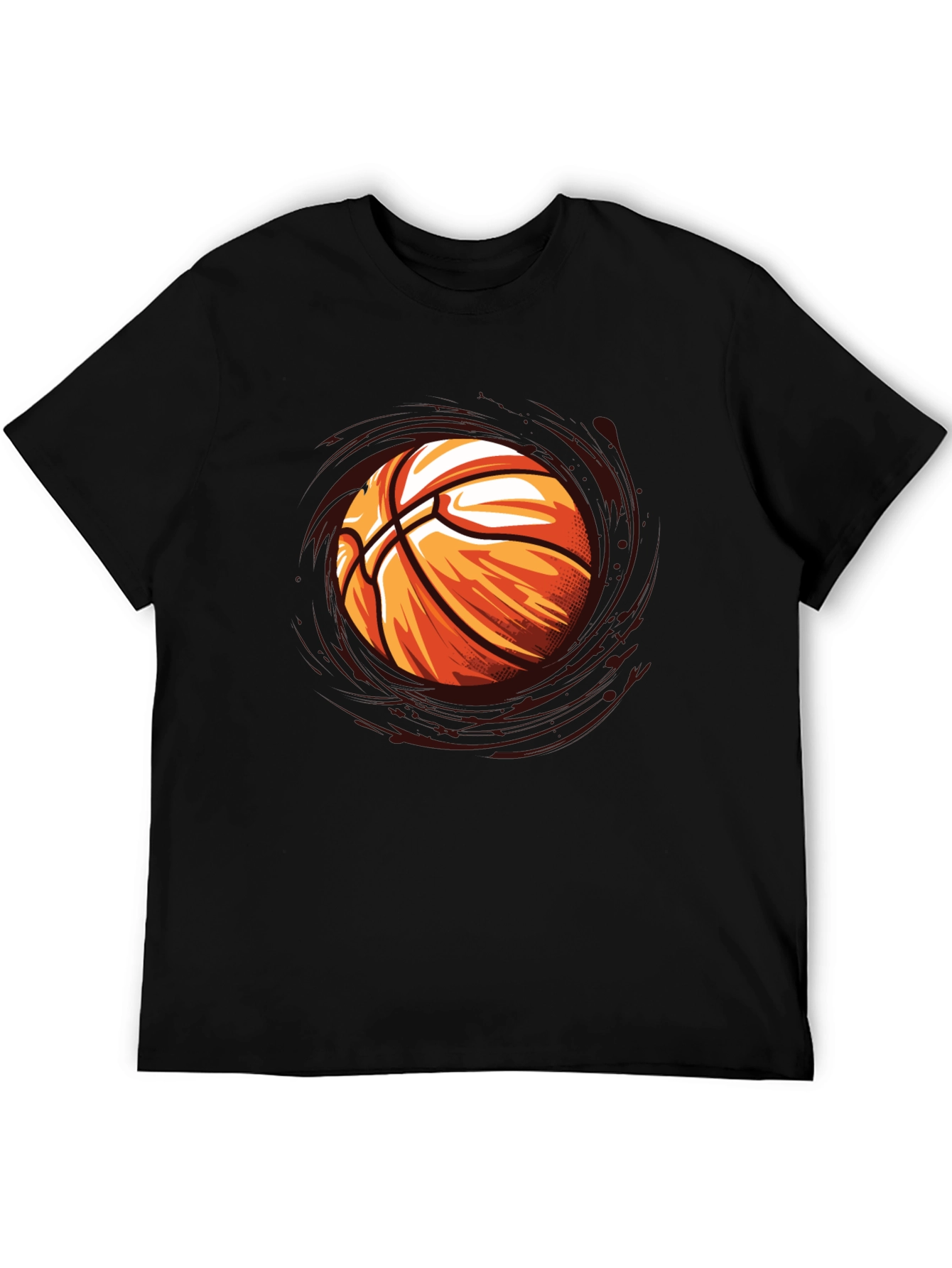 Basketball Graphic Black T-Shirt