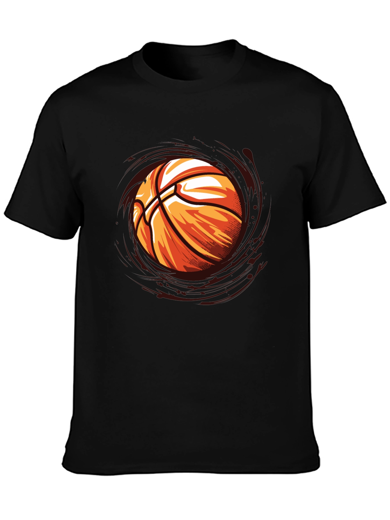Basketball Graphic Black T-Shirt