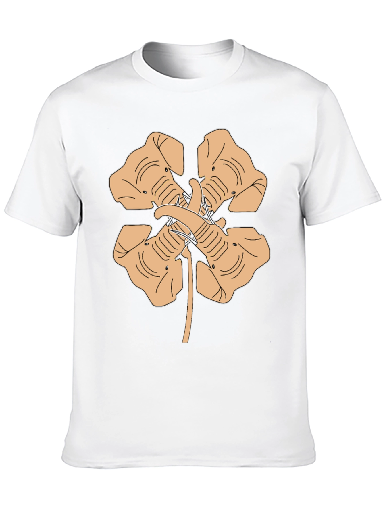Elephant Four-Leaf Clover Graphic Tee