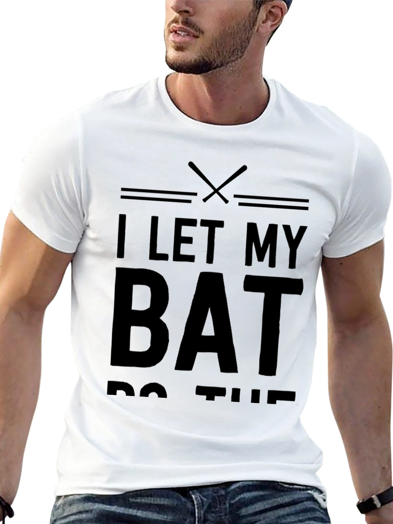 I Let My Bat Do The Talking Baseball T-Shirt