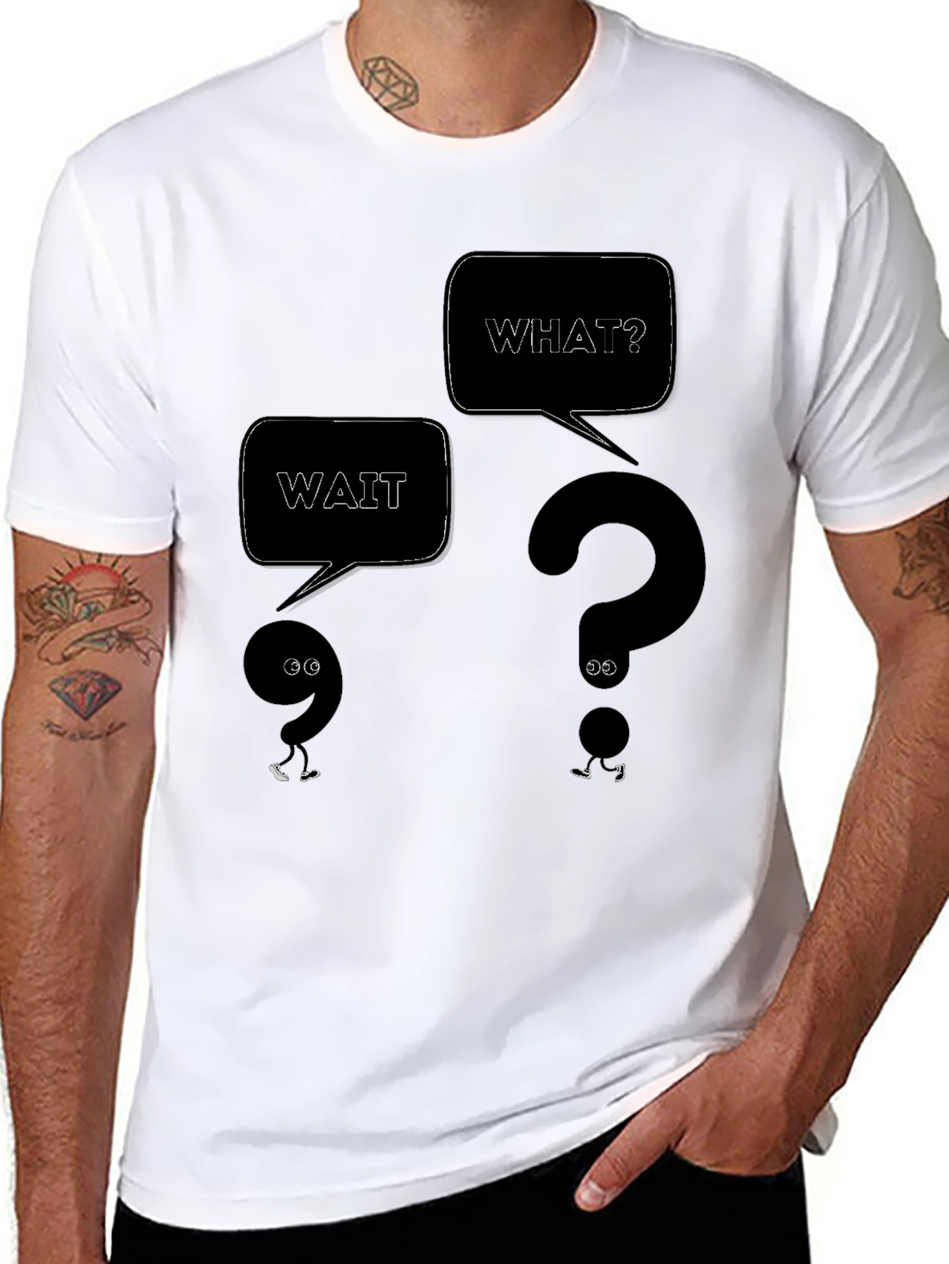 Wait What? Graphic T-Shirt - Question Mark Tee