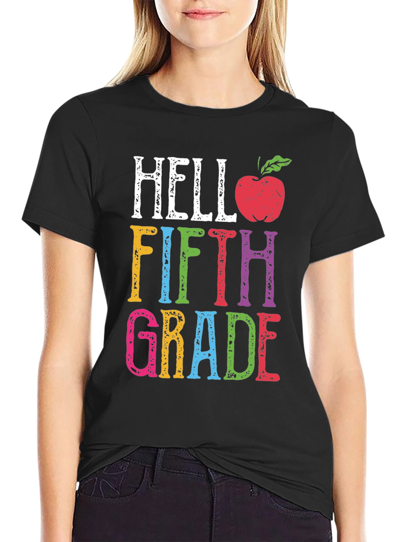 Hello Fifth Grade T-Shirt Back to School Teacher Tee