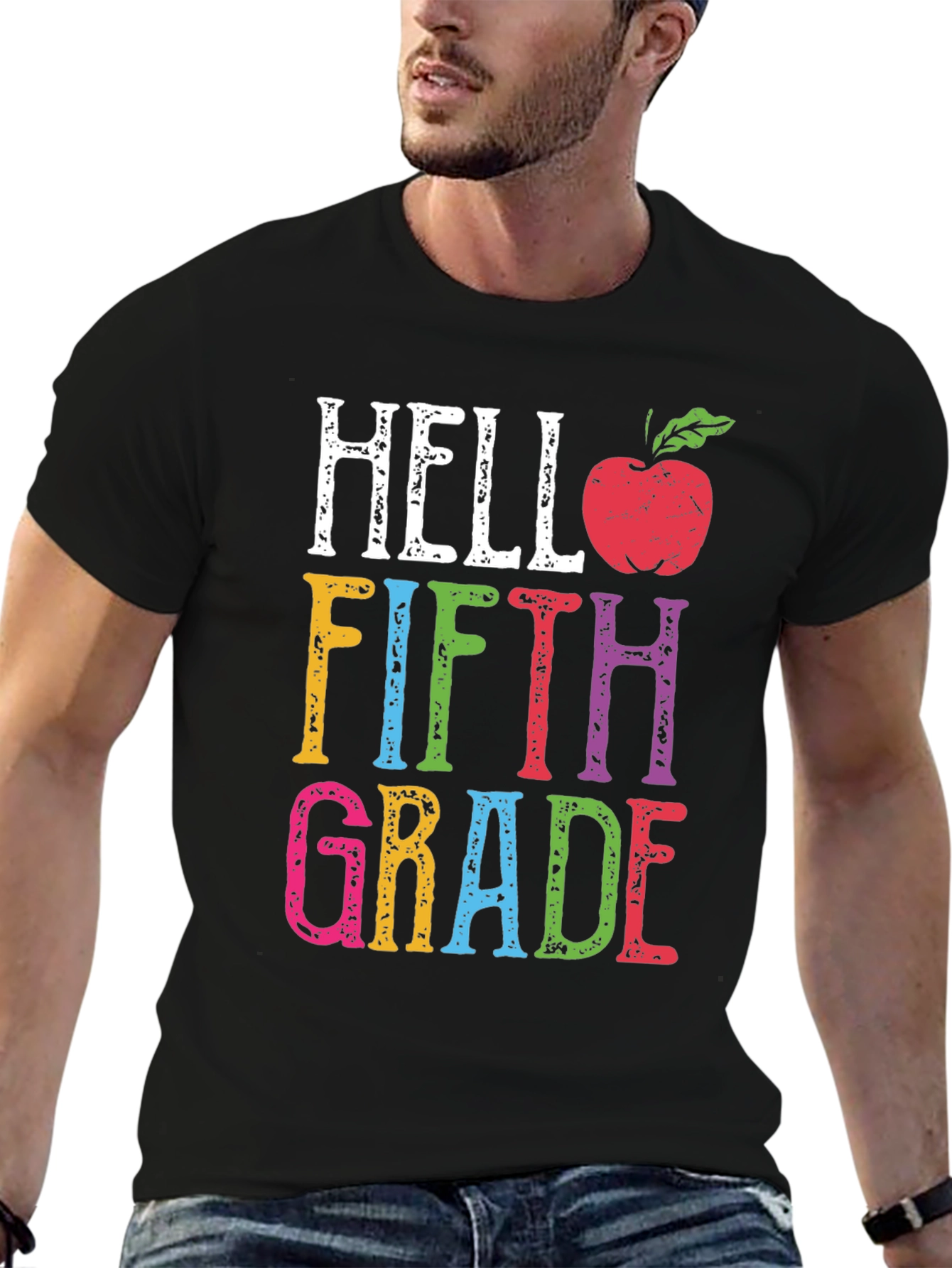Hello Fifth Grade T-Shirt Back to School Teacher Tee