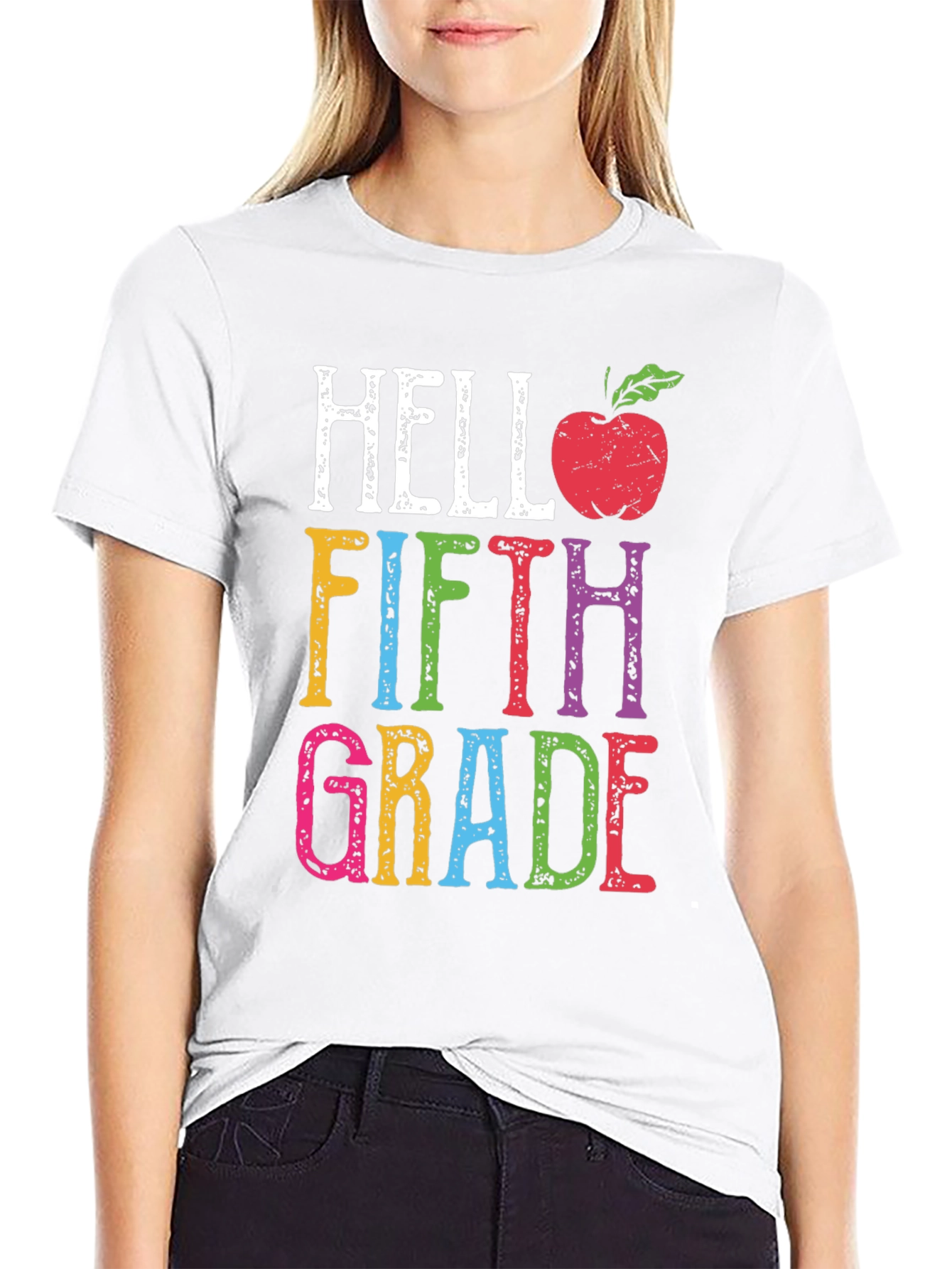 Hello Fifth Grade T-Shirt Back to School Teacher Tee