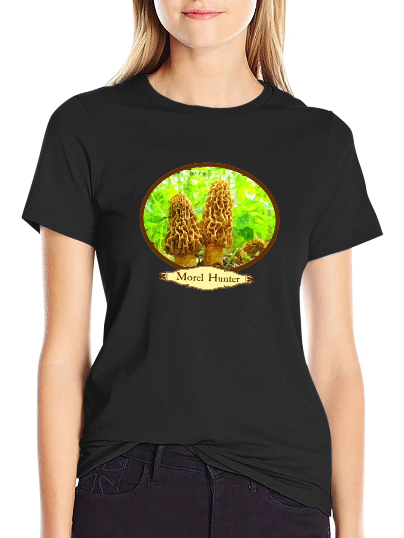 Morel Hunter Graphic Tee - Mushroom Hunting Shirt