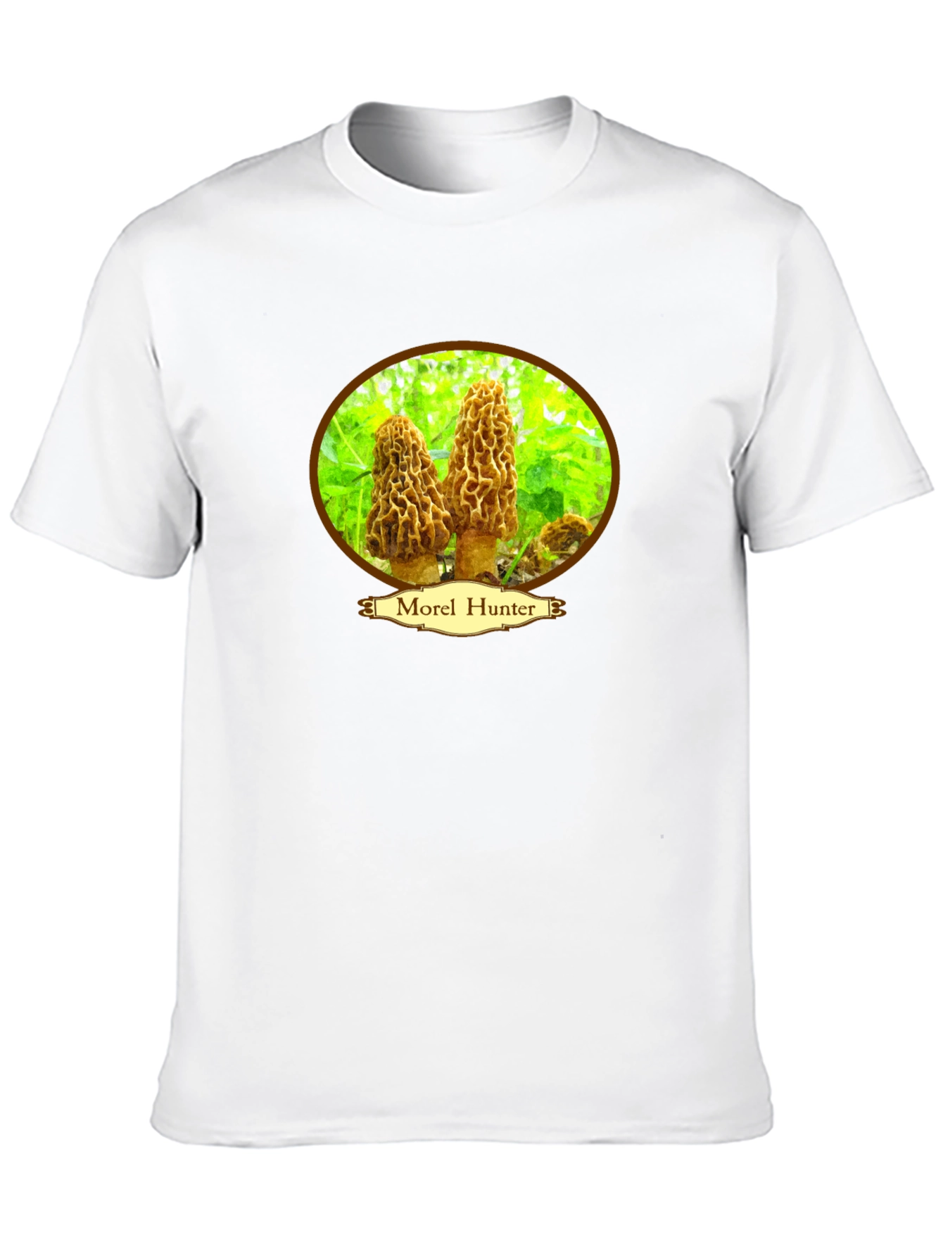 Morel Hunter Graphic Tee - Mushroom Hunting Shirt