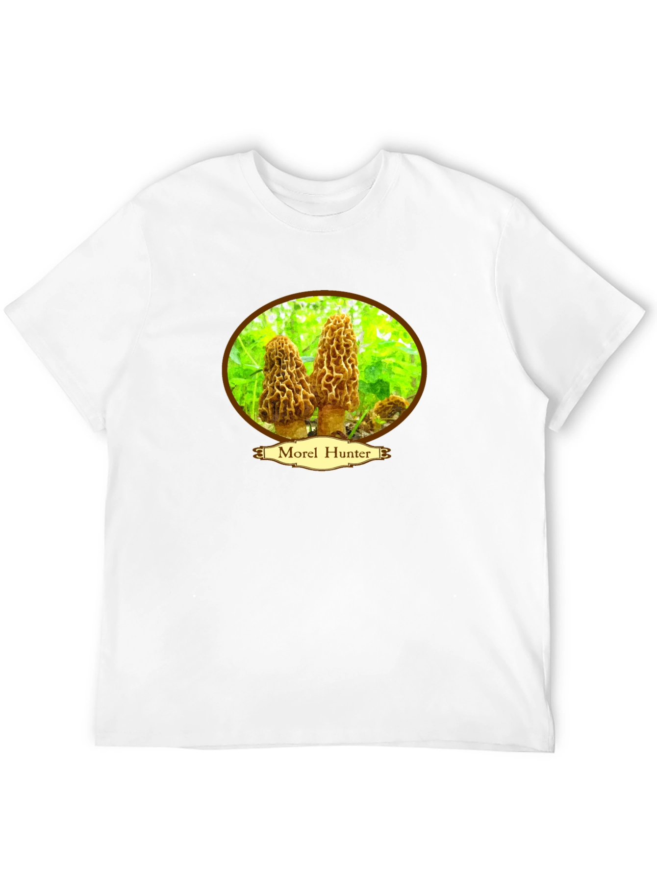 Morel Hunter Graphic Tee - Mushroom Hunting Shirt