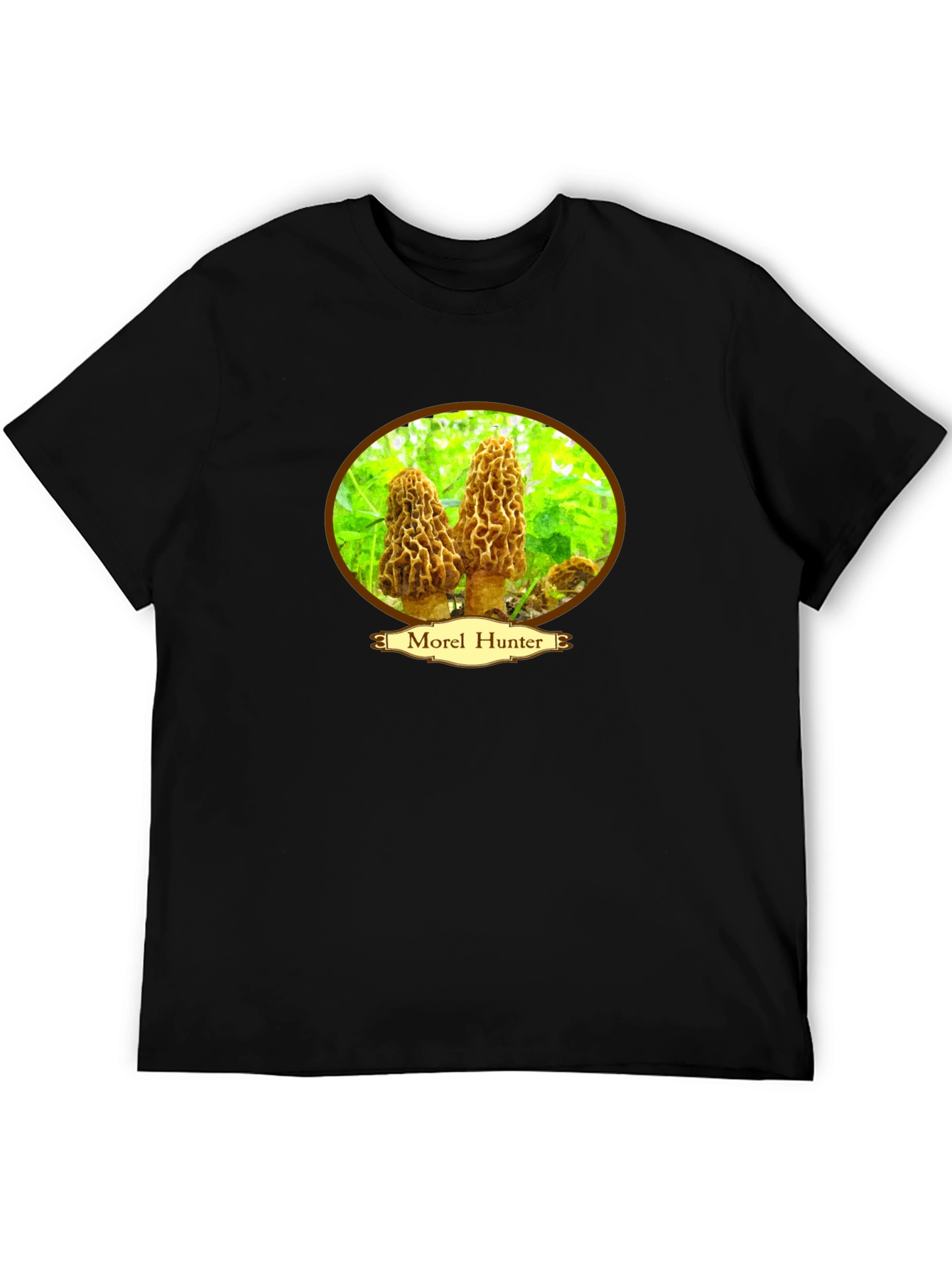 Morel Hunter Graphic Tee - Mushroom Hunting Shirt