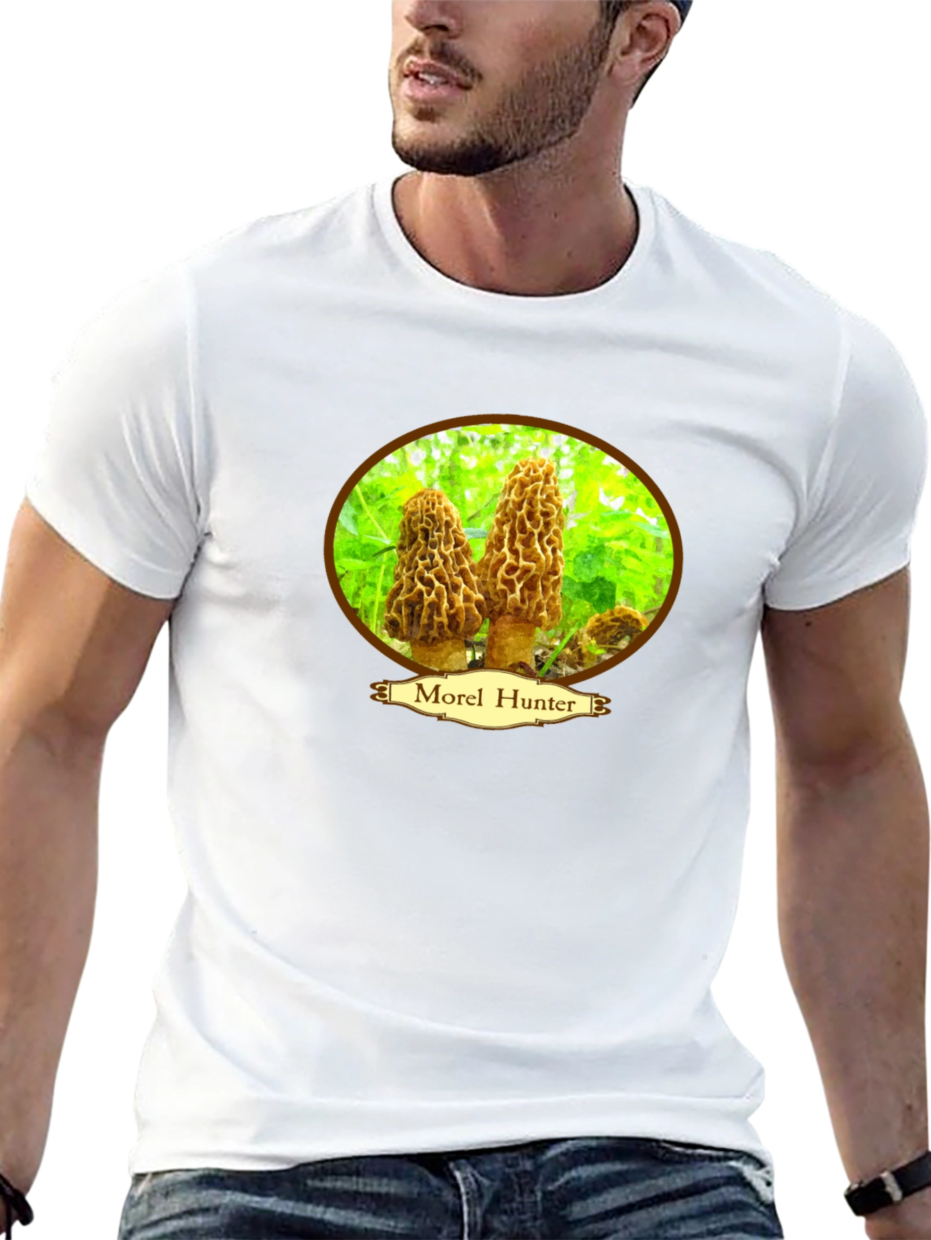 Morel Hunter Graphic Tee - Mushroom Hunting Shirt