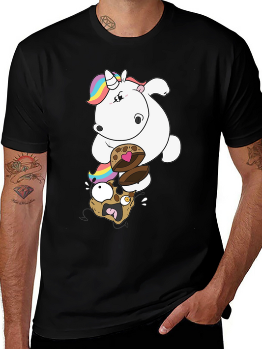 Unicorn Cookie Stack Tee - Fun Graphic Print