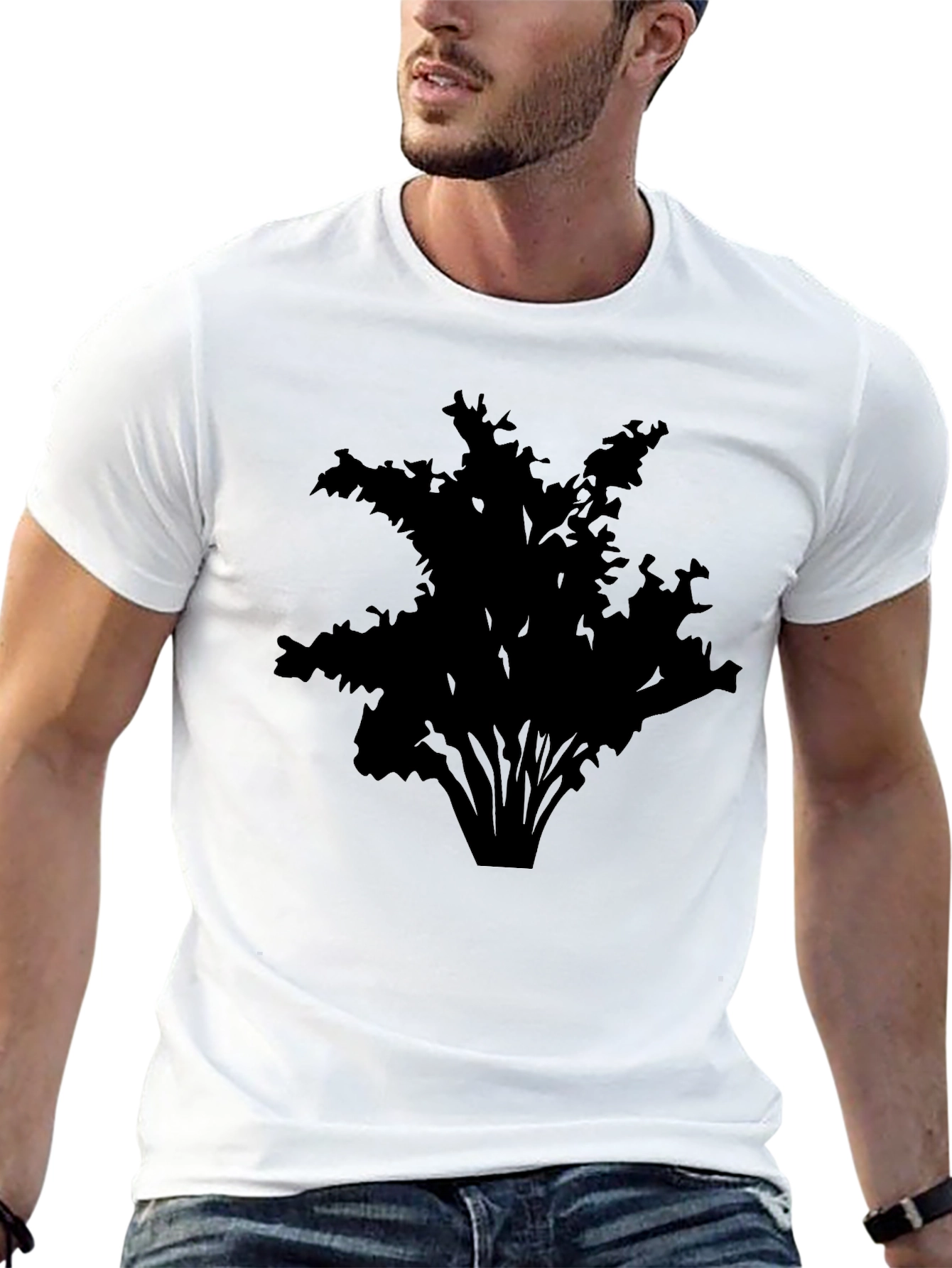Black Bush Graphic Tee - Modern Casual Style