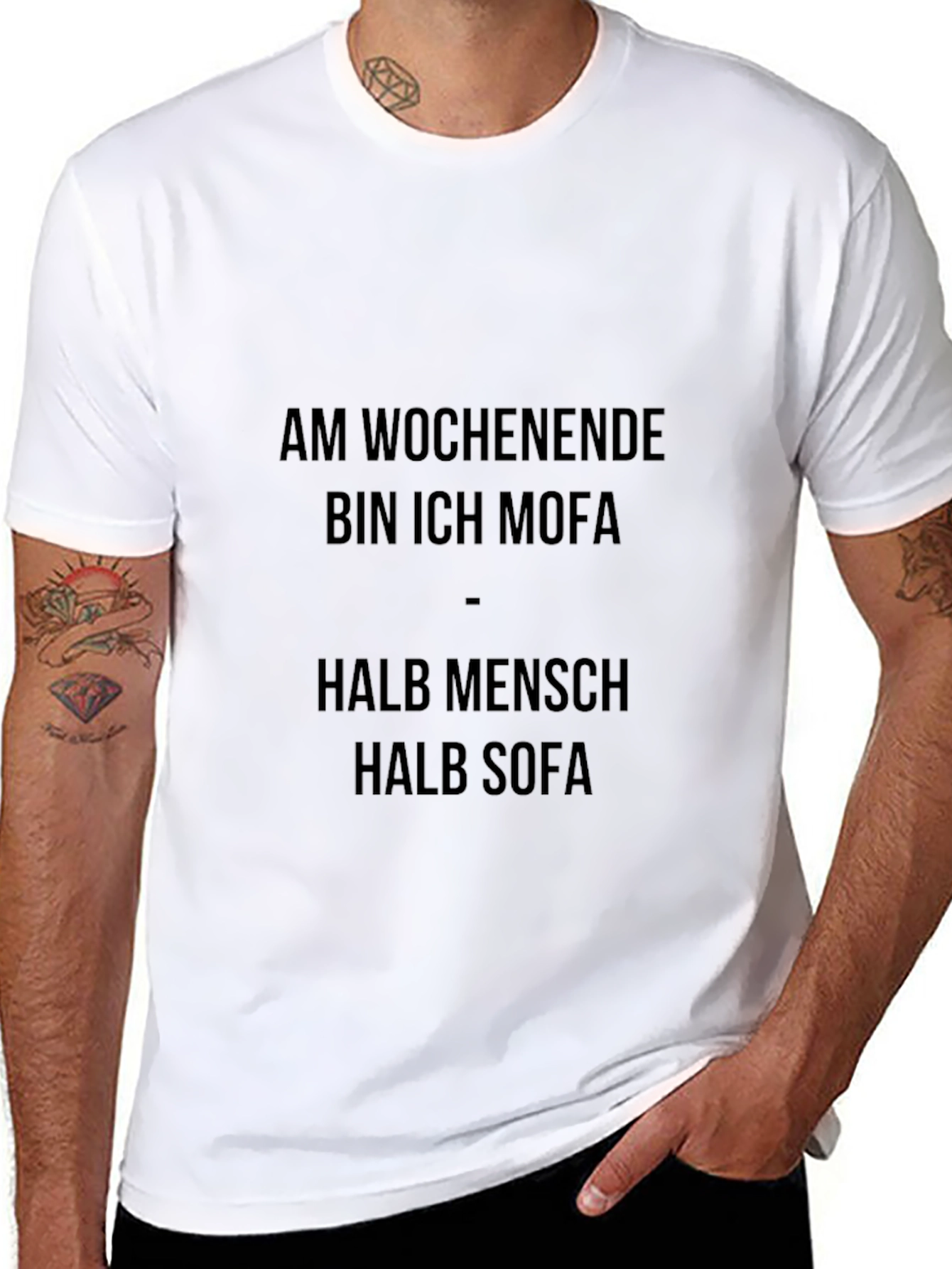 Weekend Mofa T-Shirt - Half Human Half Sofa