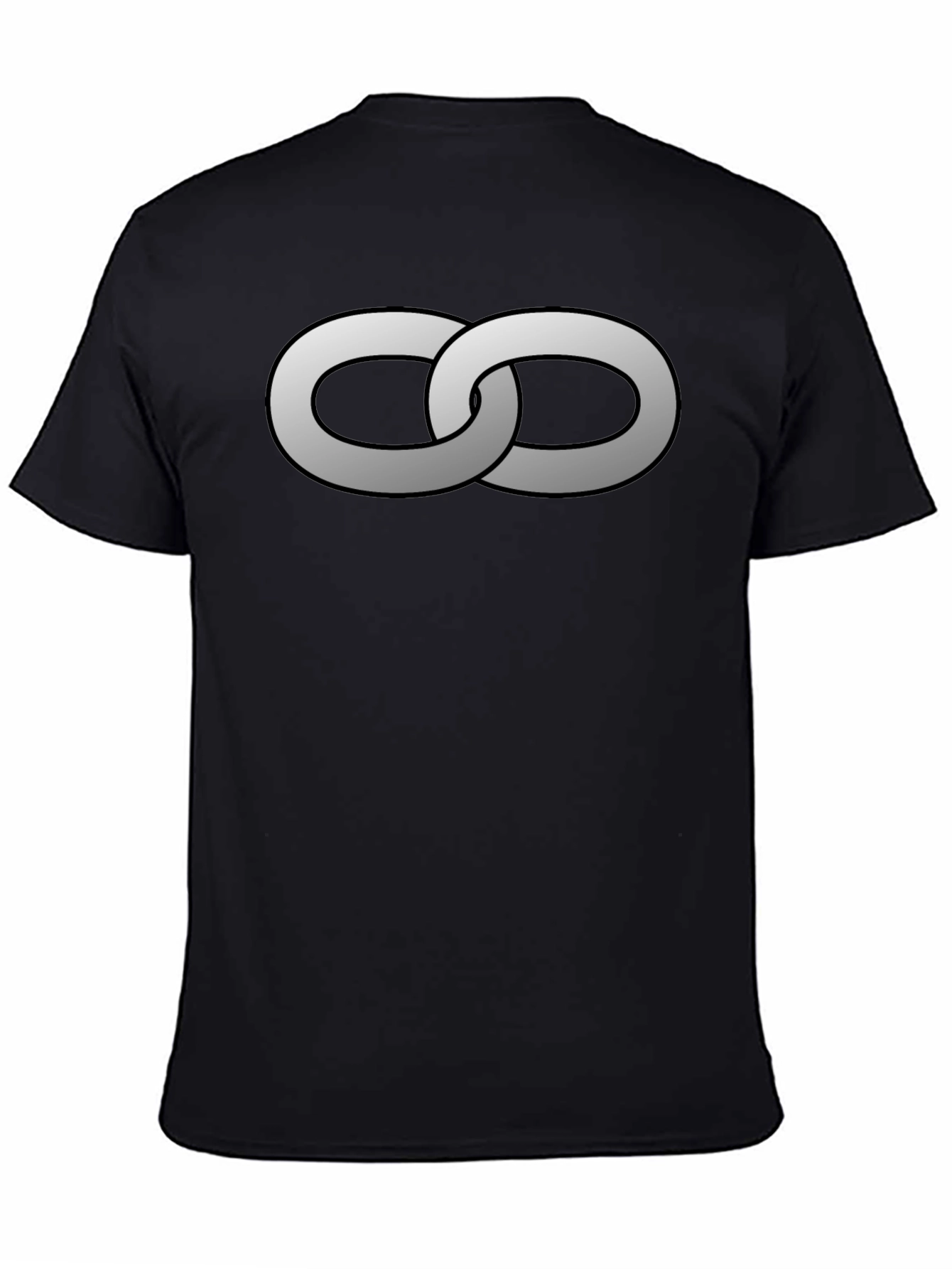 Interlocked Rings Graphic Tee - Stylish Black T-Shirt