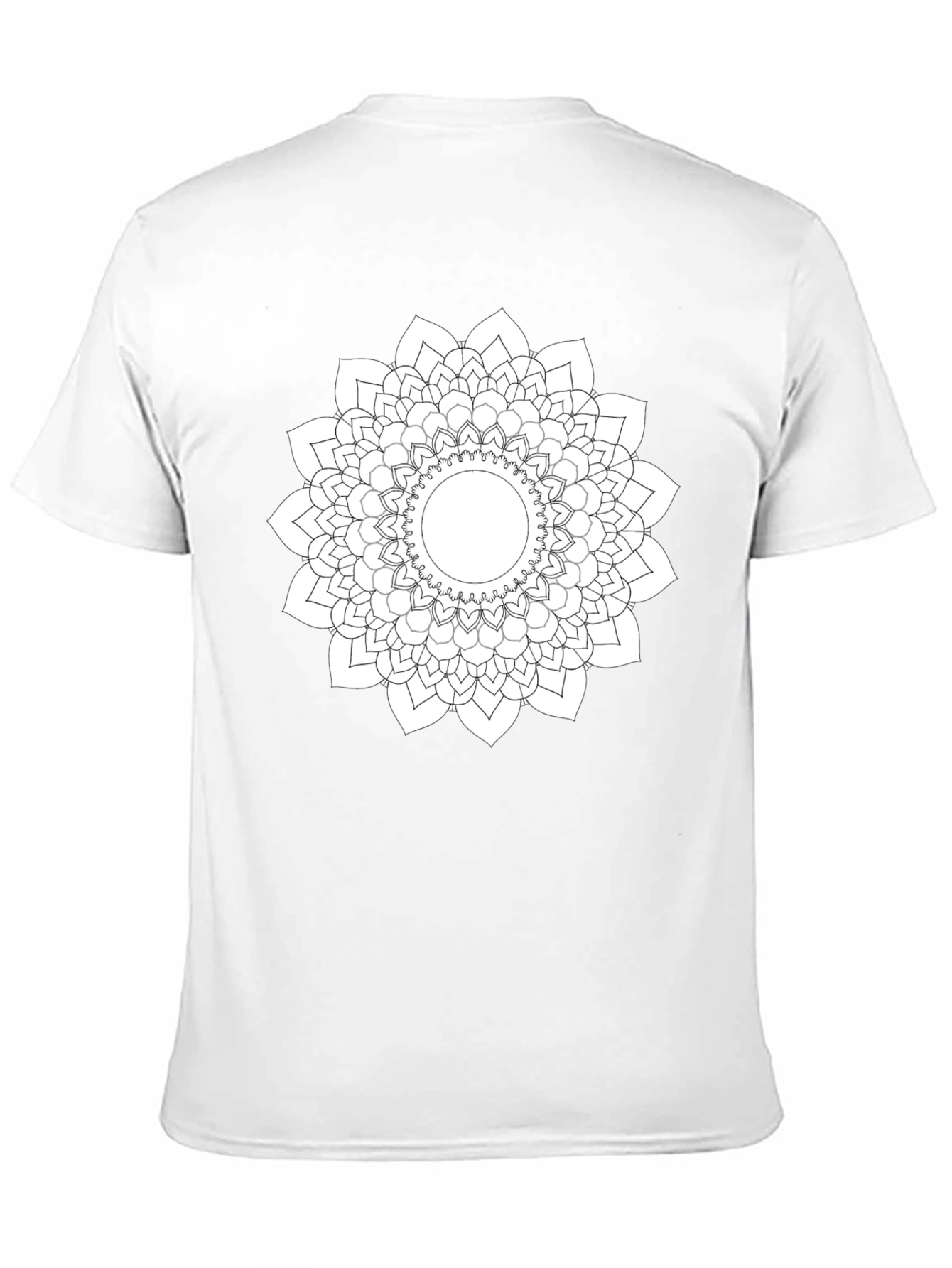 Mandala Design Black T-Shirt