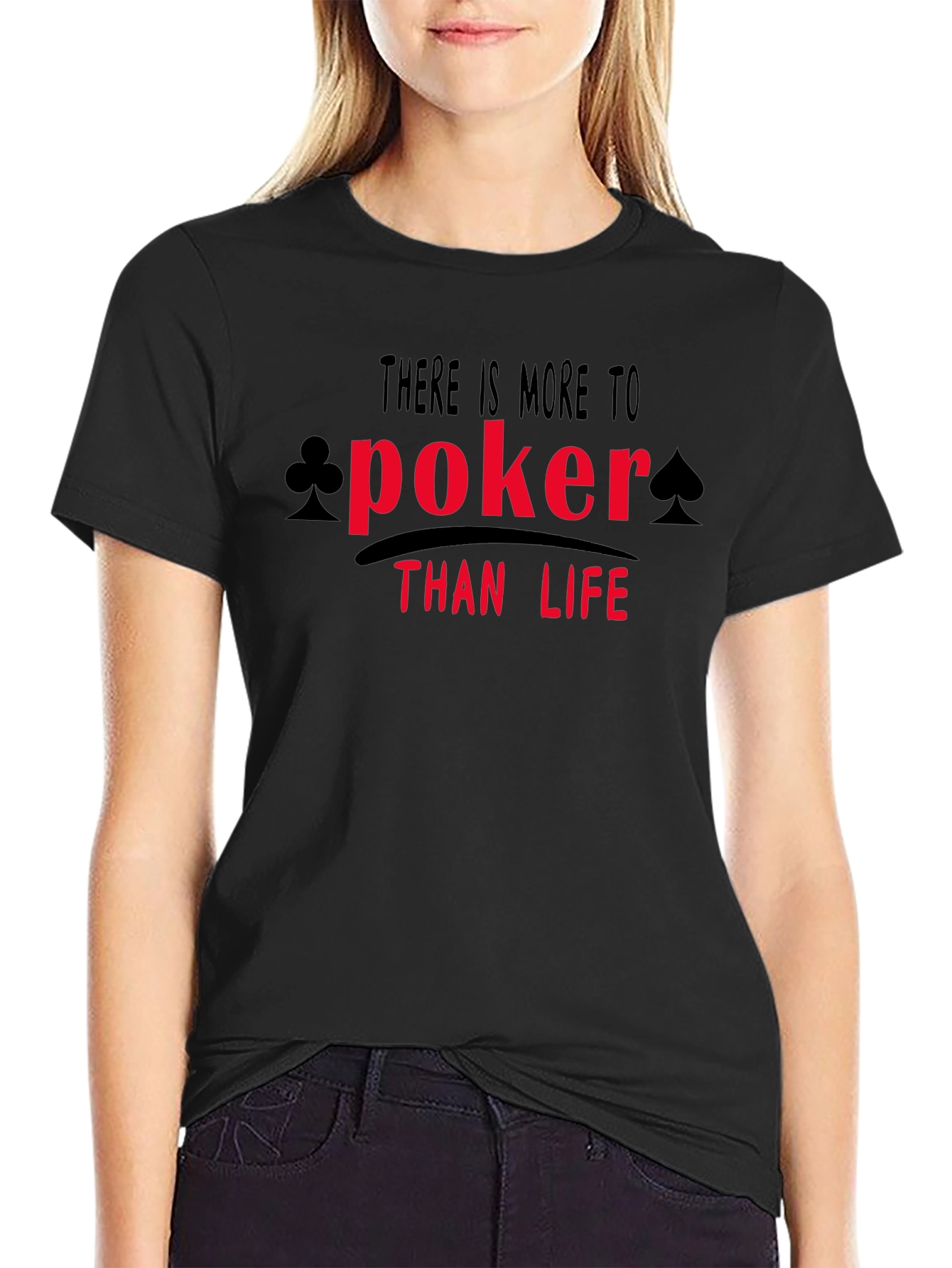 Poker Than Life Graphic Tee - Black
