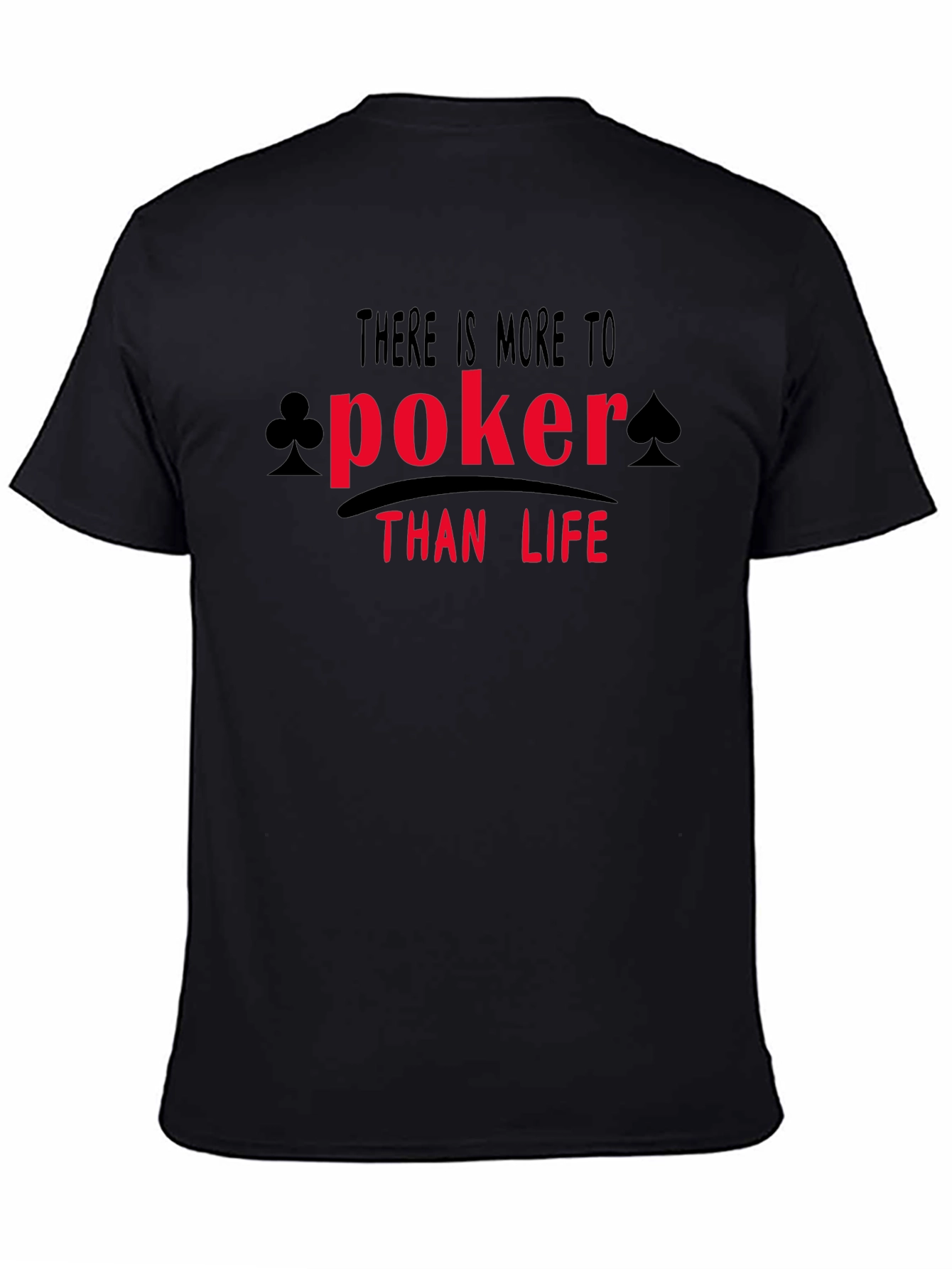 Poker Than Life Graphic Tee - Black