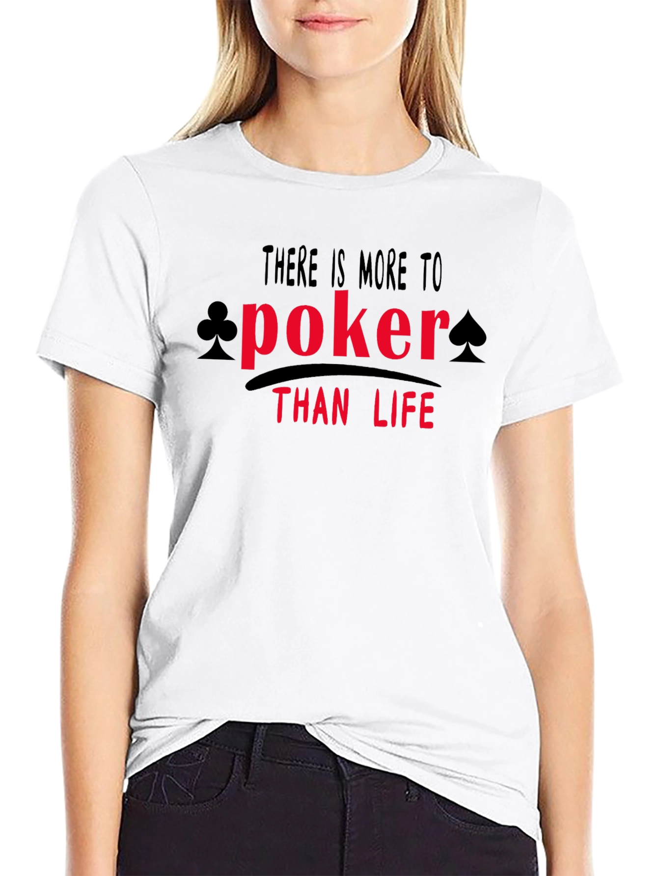 Poker Than Life Graphic Tee - Black