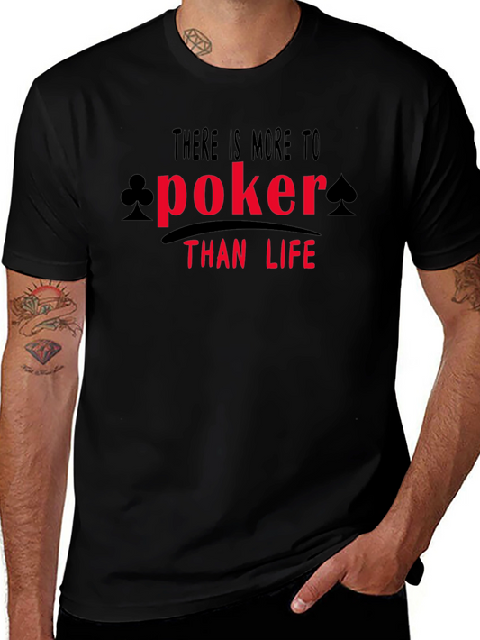 Poker Than Life Graphic Tee - Black
