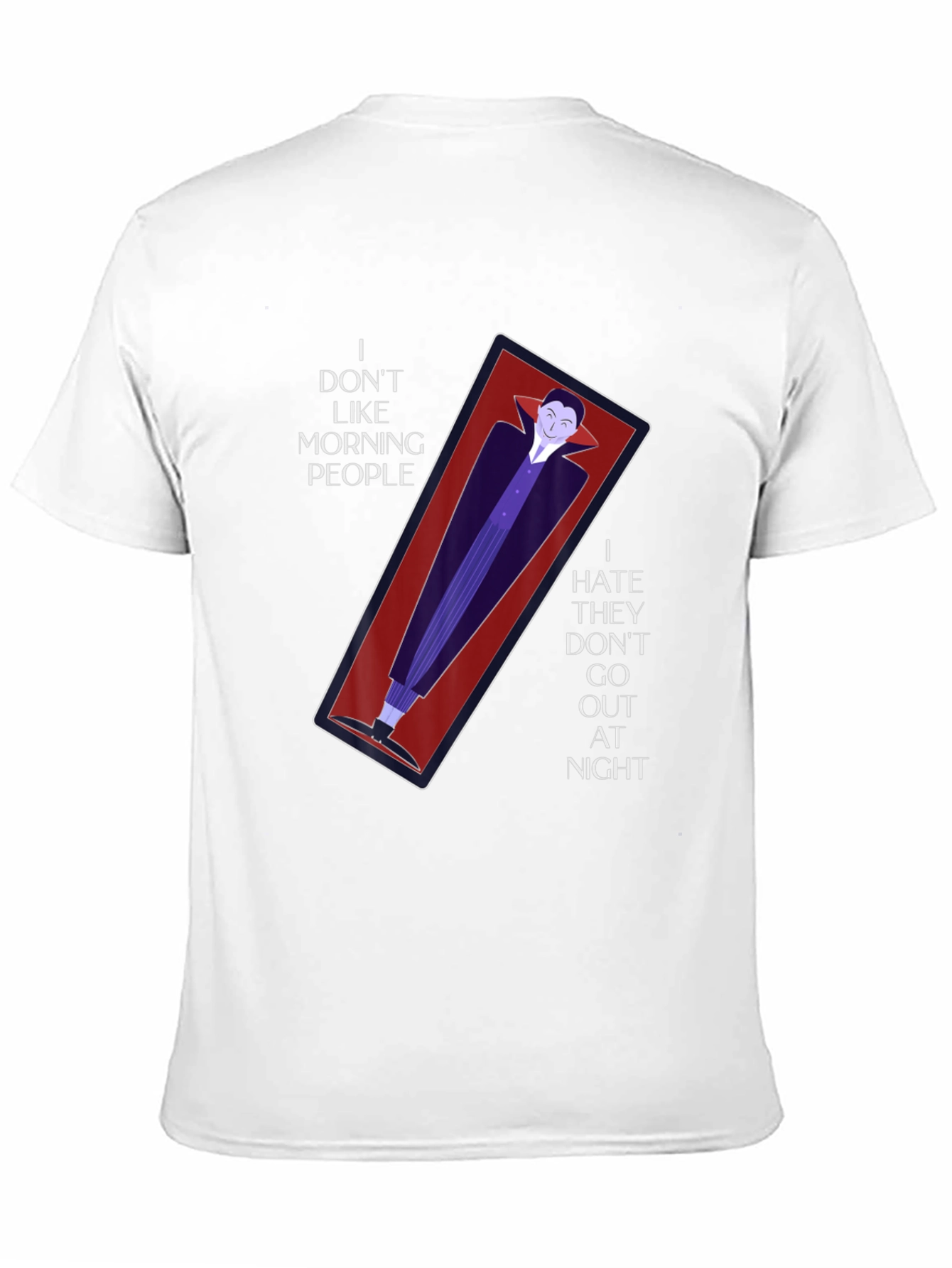 Vampire Coffin Graphic T-Shirt - Anti-Morning Person Tee