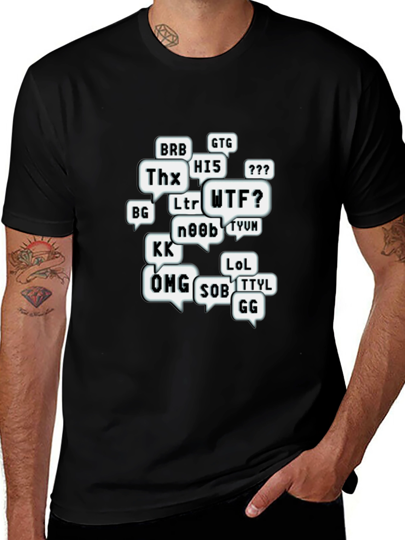 Gamer Acronym T-Shirt - Black