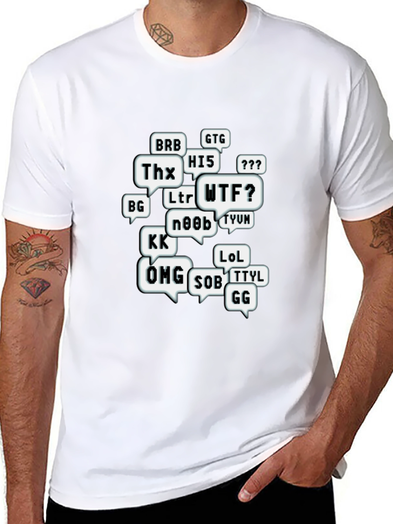 Gamer Acronym T-Shirt - Black