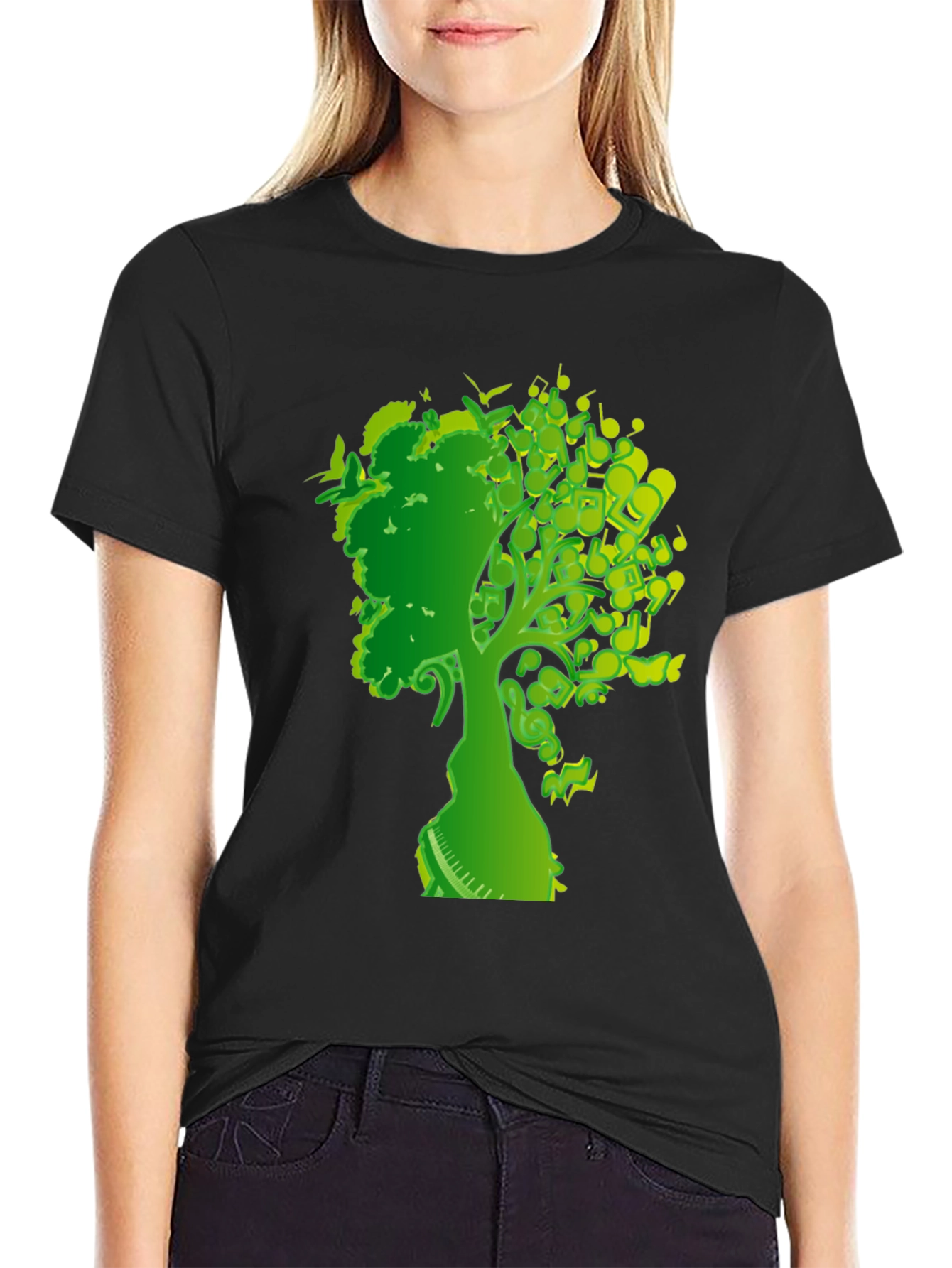 Musical Tree T-Shirt - Nature and Music Design