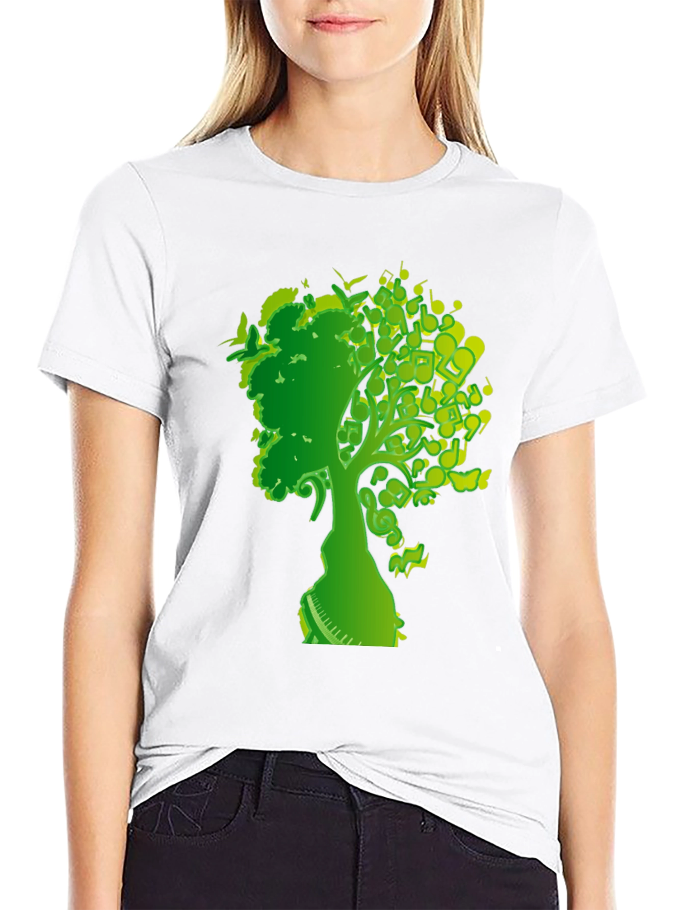 Musical Tree T-Shirt - Nature and Music Design