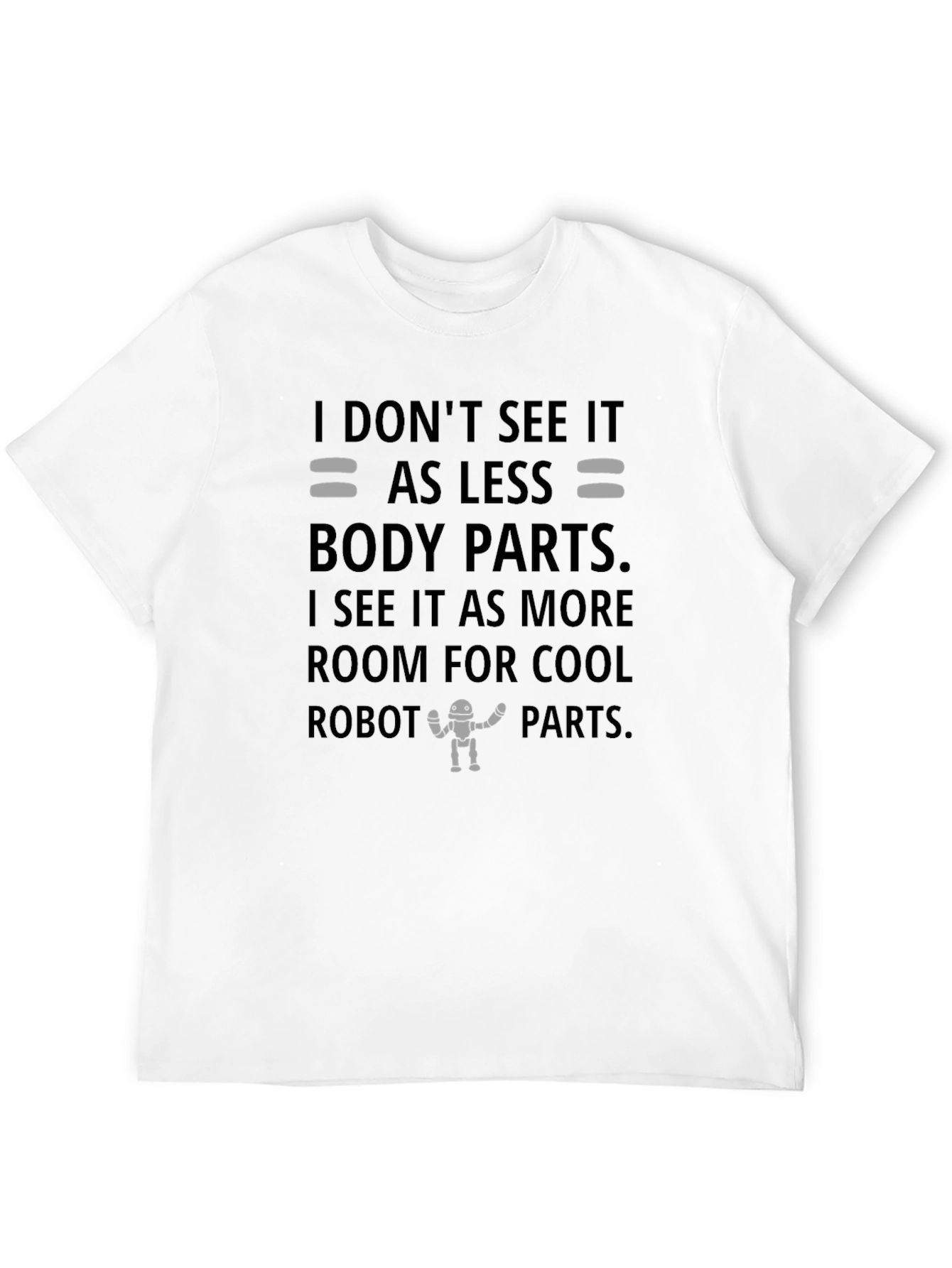 Robot Parts Graphic Tee - Funny Geek T-Shirt