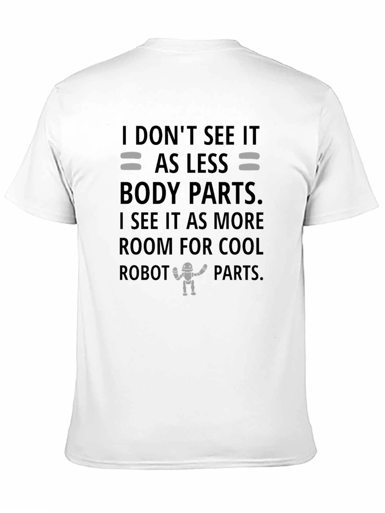 Robot Parts Graphic Tee - Funny Geek T-Shirt