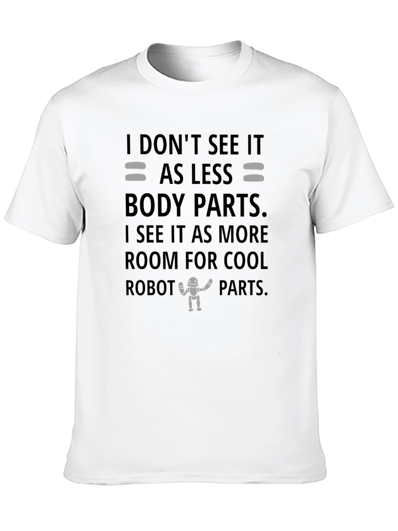 Robot Parts Graphic Tee - Funny Geek T-Shirt