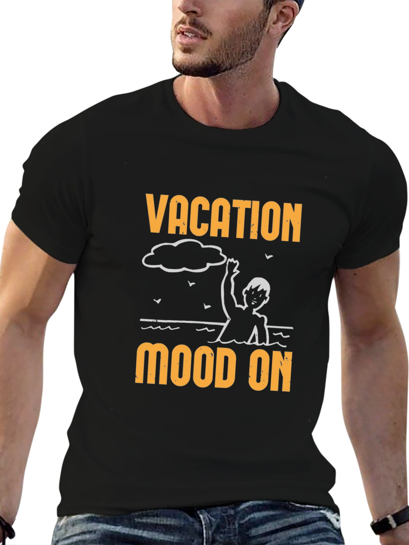 Vacation Mood On Graphic T-Shirt
