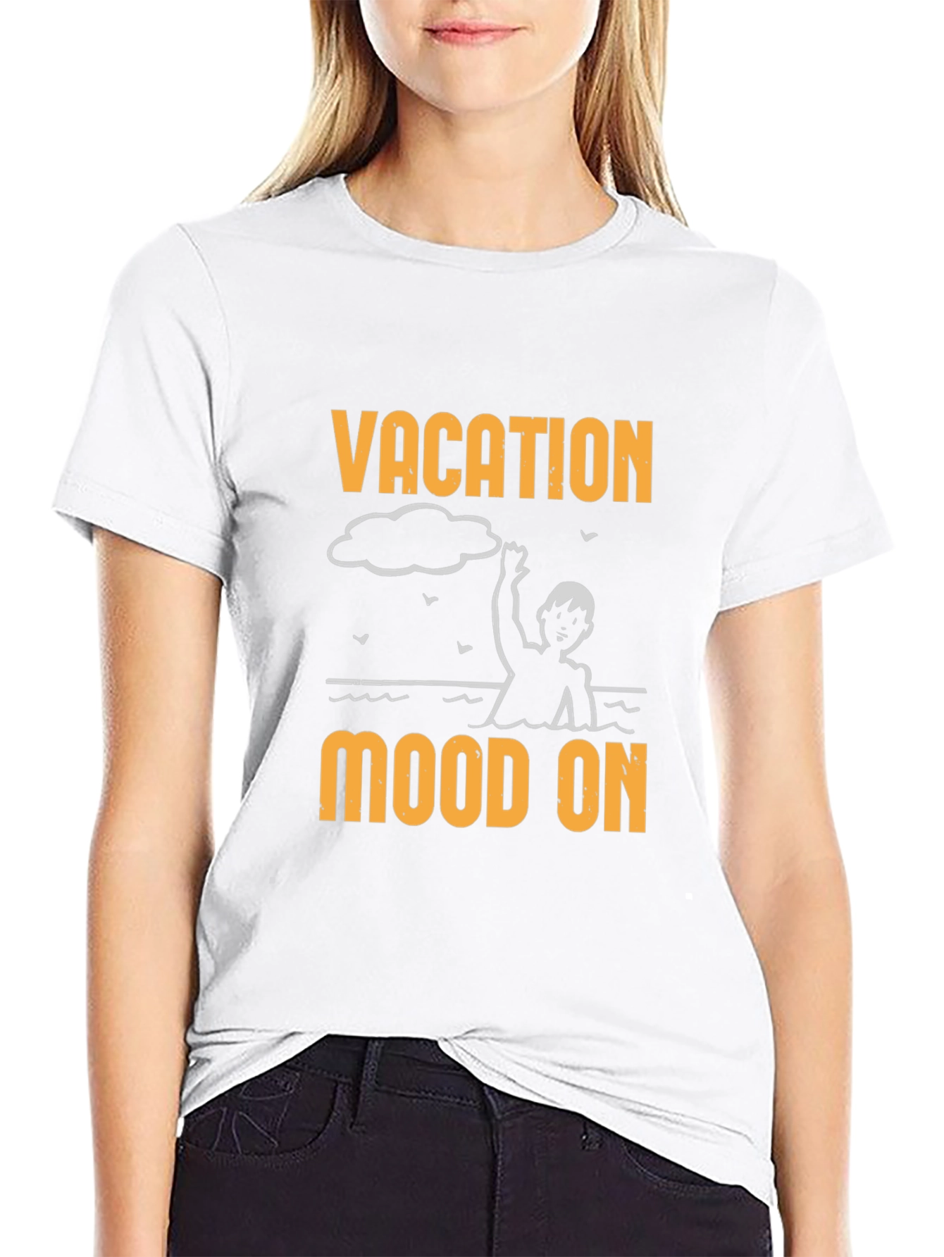 Vacation Mood On Graphic T-Shirt